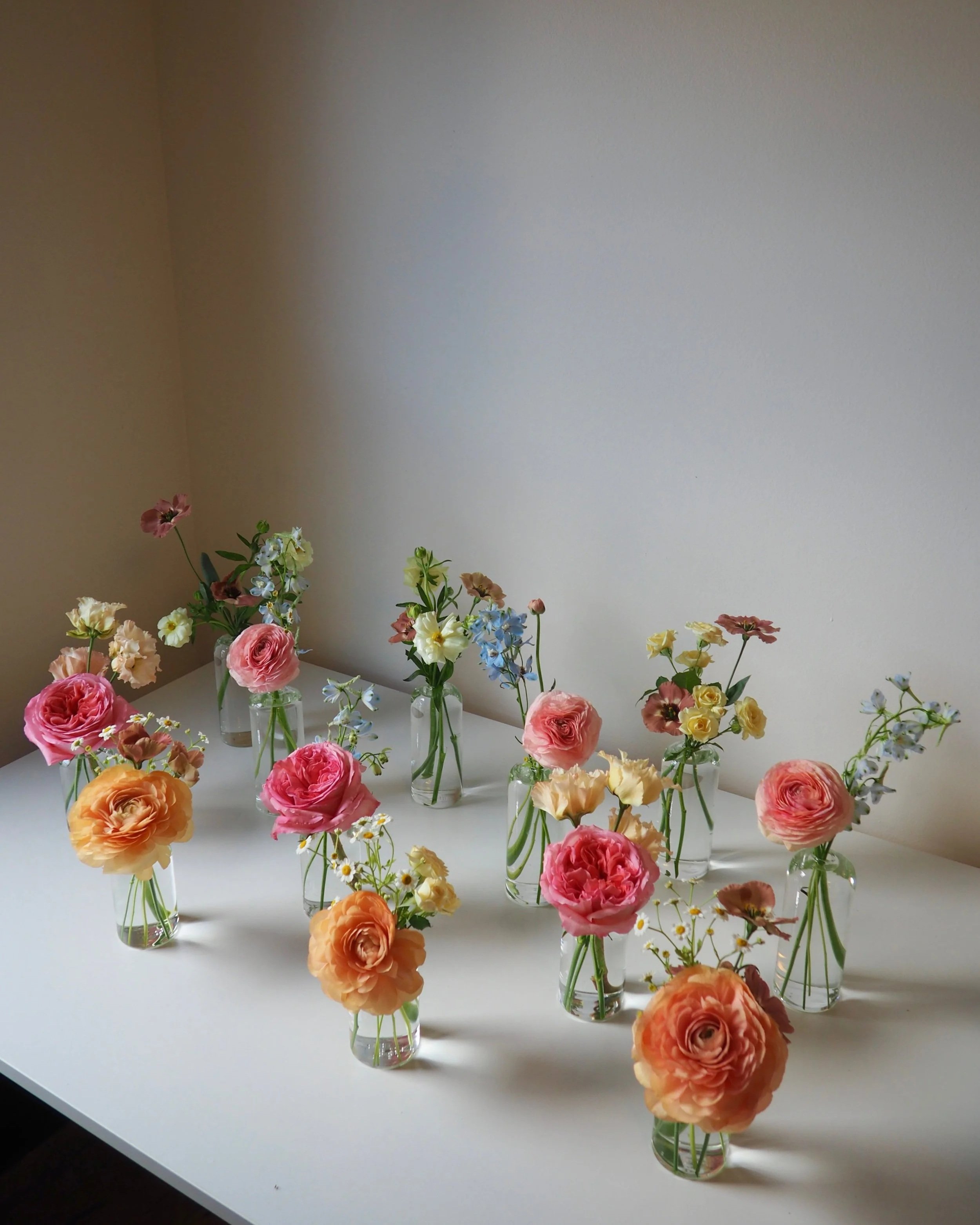 Colorful Cocktail Bud Vases