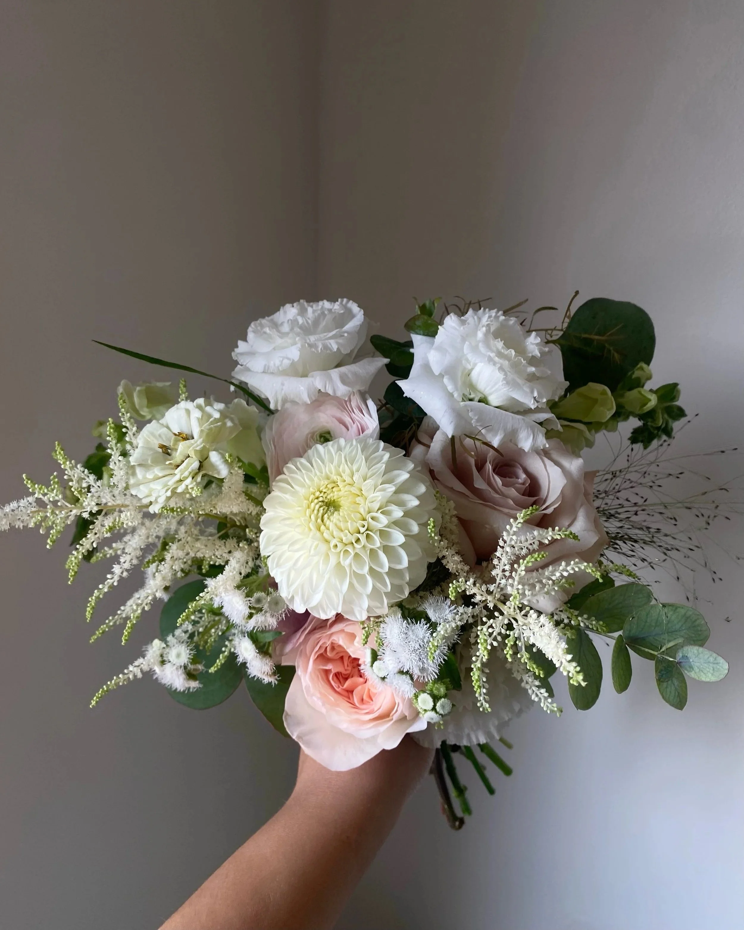 White Bridesmaid Bouquet