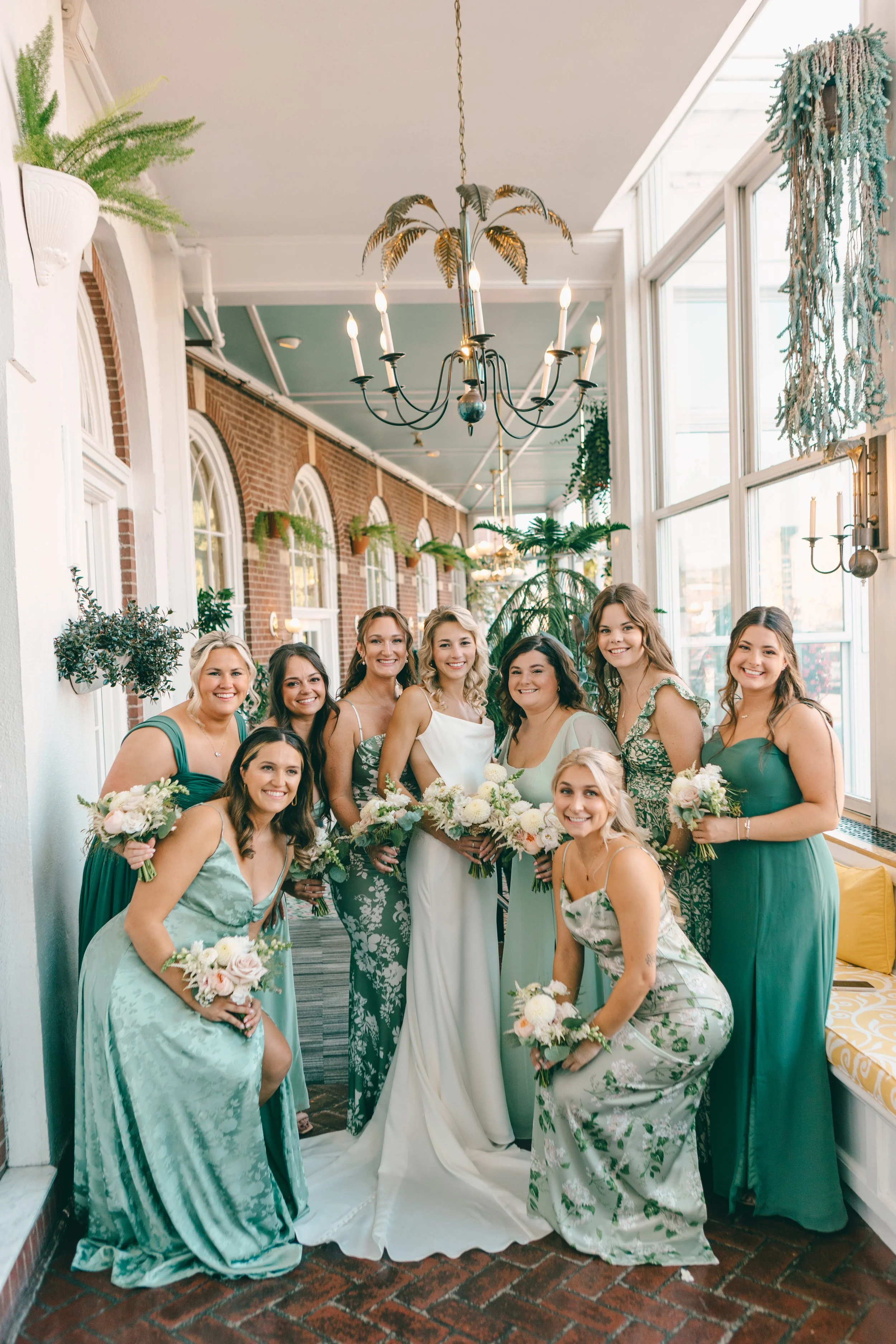 White and Blush Wedding Bouquets