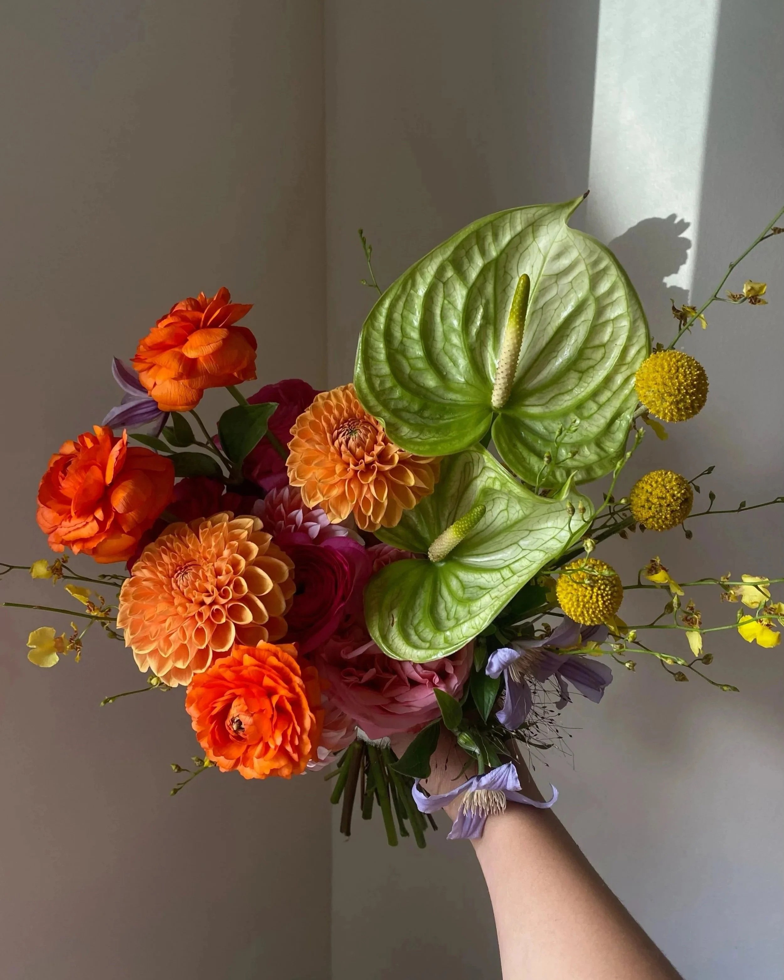 Modern Colorful Wedding Bouquet