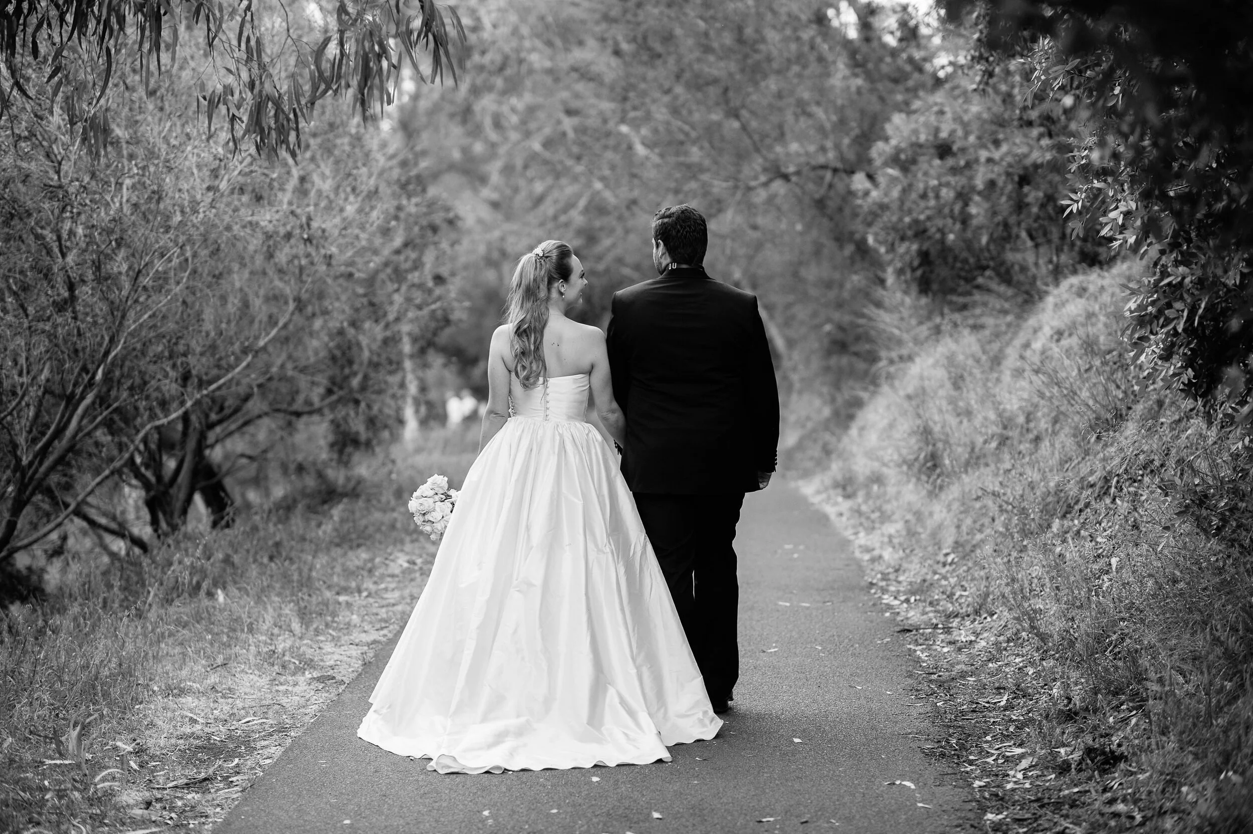 Bride and groom at their bespoke and intimate ceremony in Melbourne Victoria