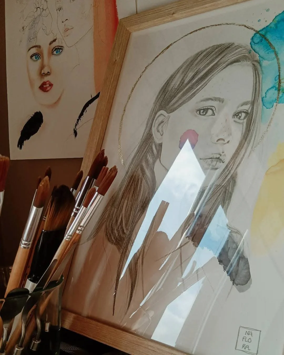 ✨ Lumi&egrave;re &agrave; l'atelier

#atelierart 
#lumi&egrave;re 
#artistebelge 
#femmeartiste