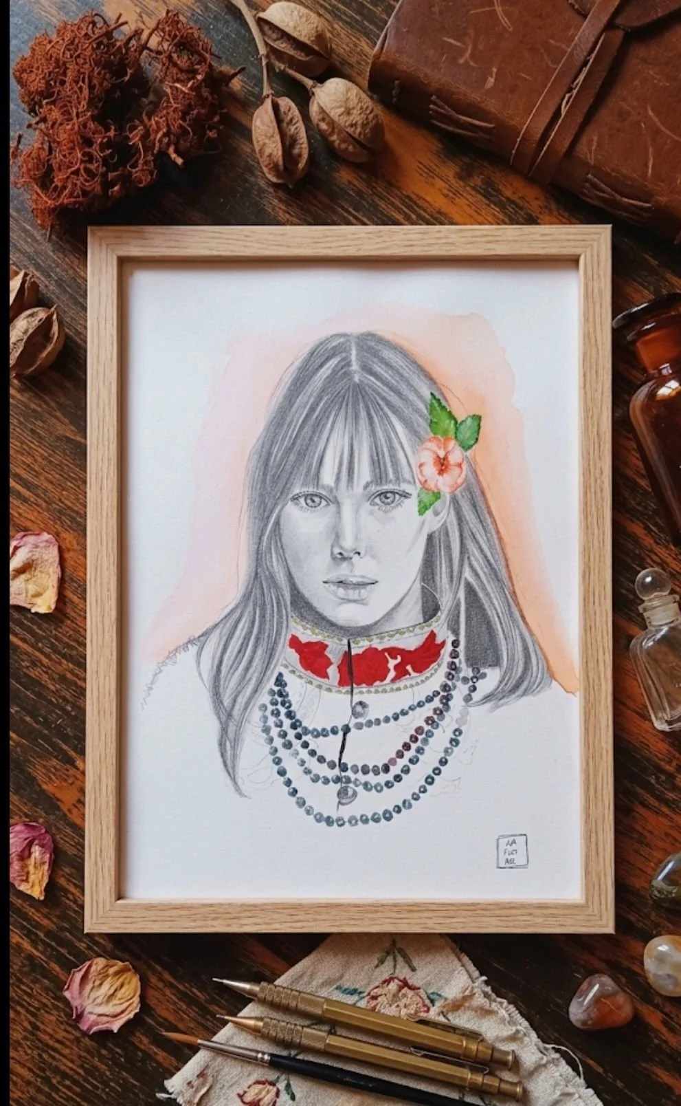 I am Jane - Portrait de Jane Birkin au crayon