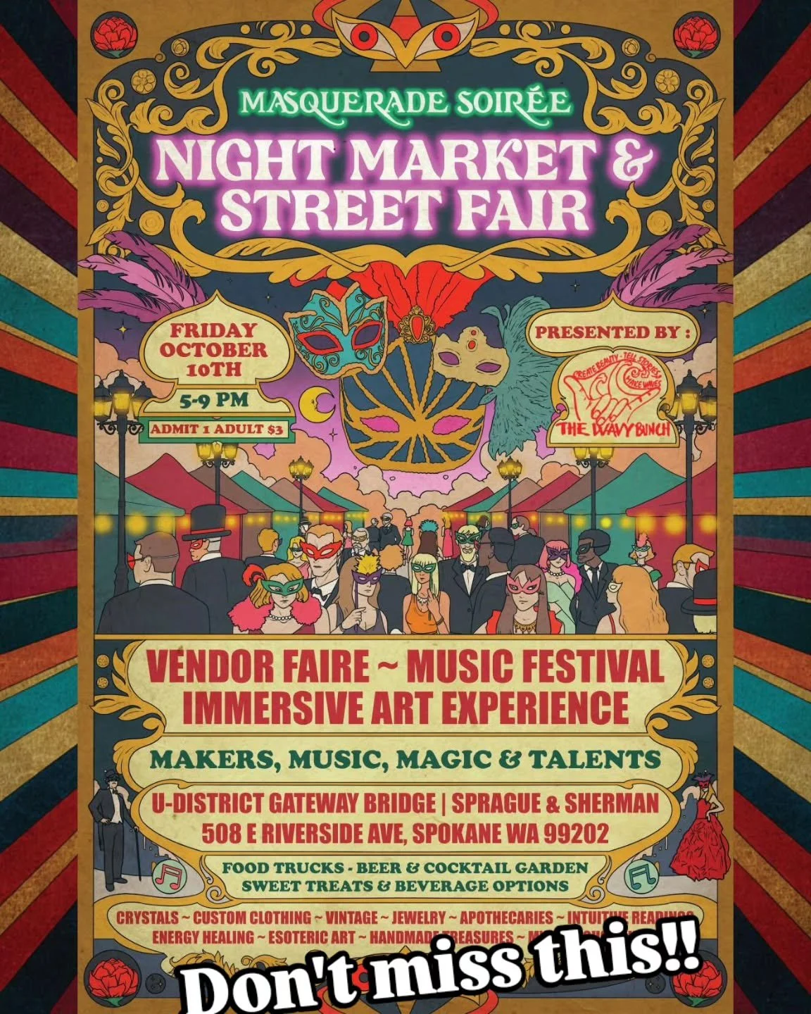 Spokane Zero Waste with be at the Night Market sorting waste so stop by and say hello!!