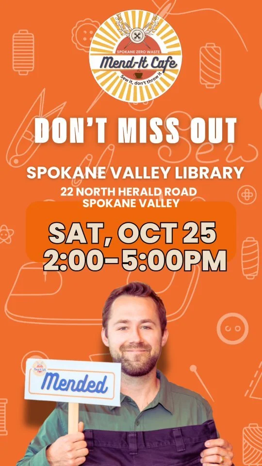 #spokanezerowaste #reuse #repair #upcycle #reduce #recycle