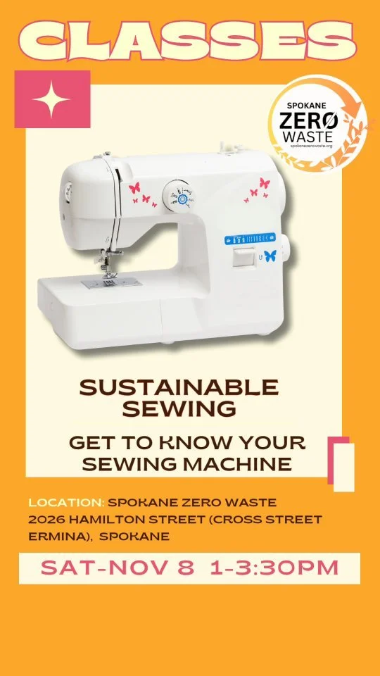 Class Info: In this beginner-focused class, you'll learn sewing fundamentals, increase your sewing skills, and promote sustainability while creating a small project using fabric scraps and secondhand items.
Hope to see you there!! See our sign up li