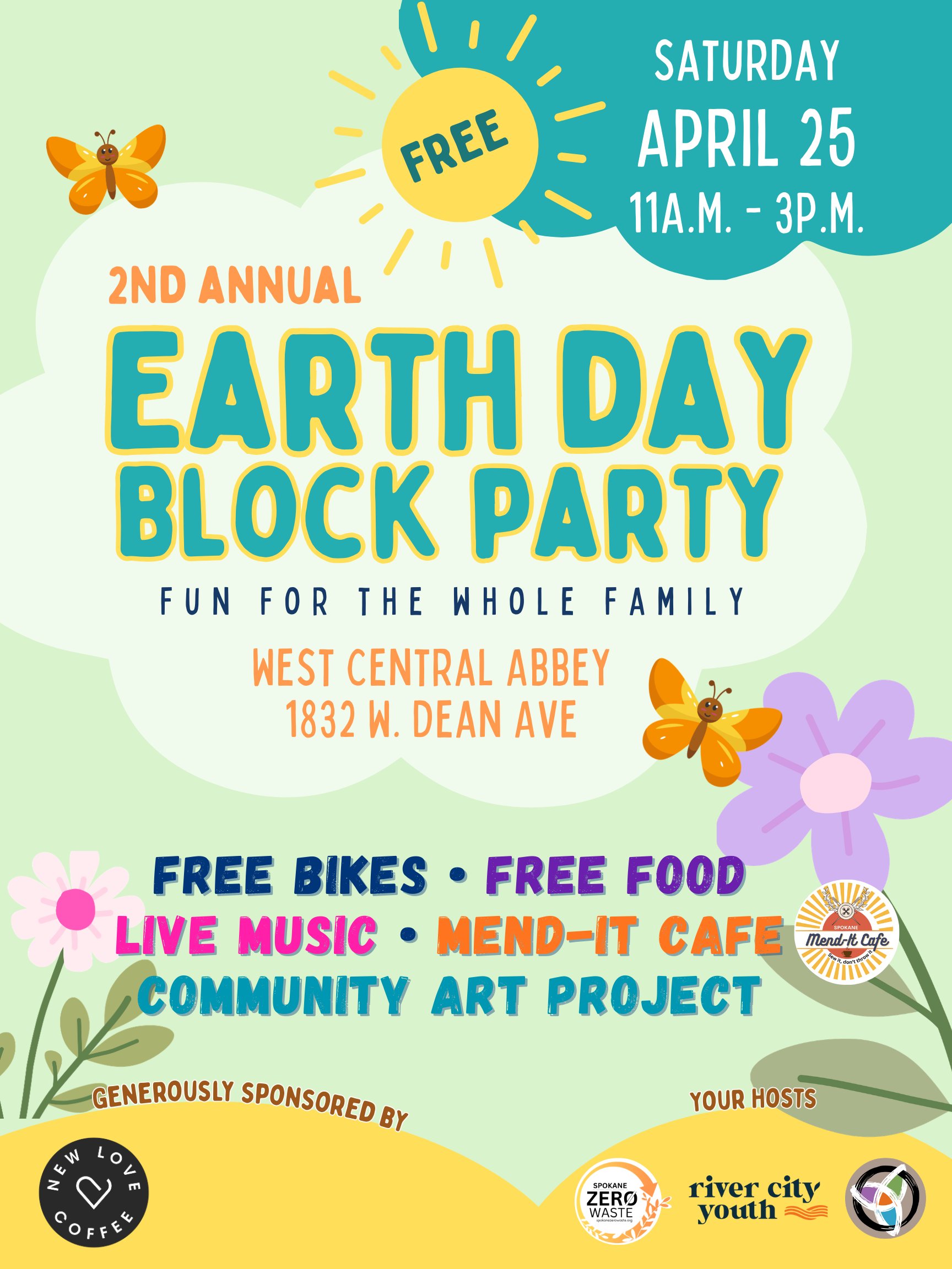 Earth Day Block Party and Mend-It Cafe