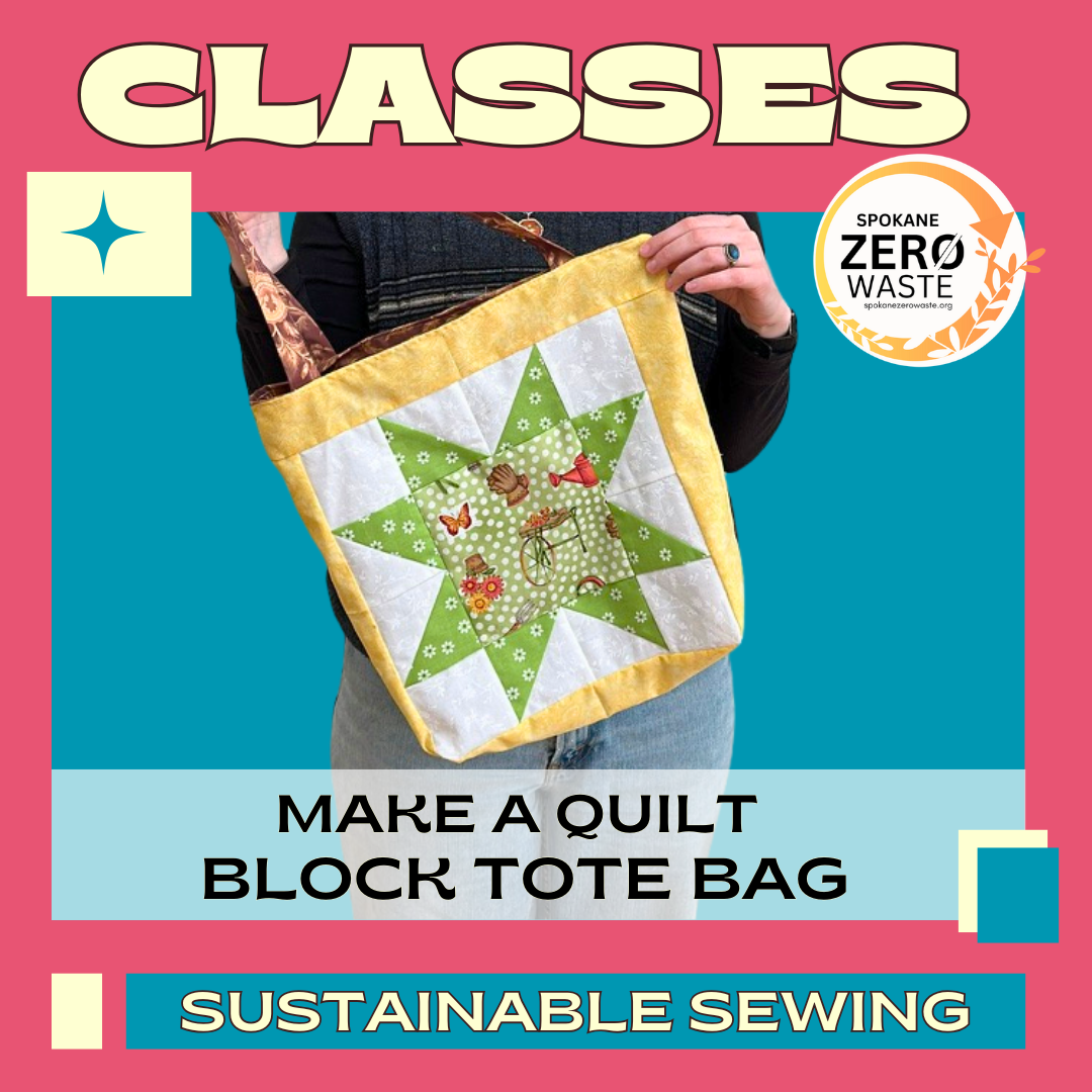 Sustainable Sewing: Make a Quilt Block Tote Bag