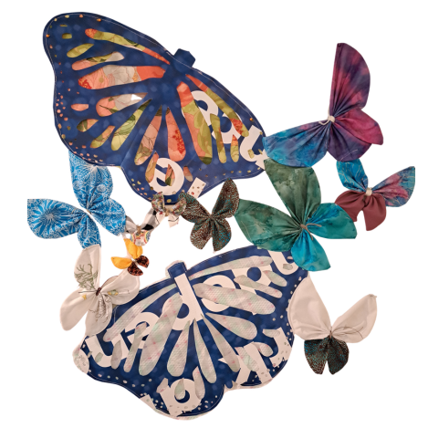 Collection of urban shade butterflies with intricate cutouts and patterns.