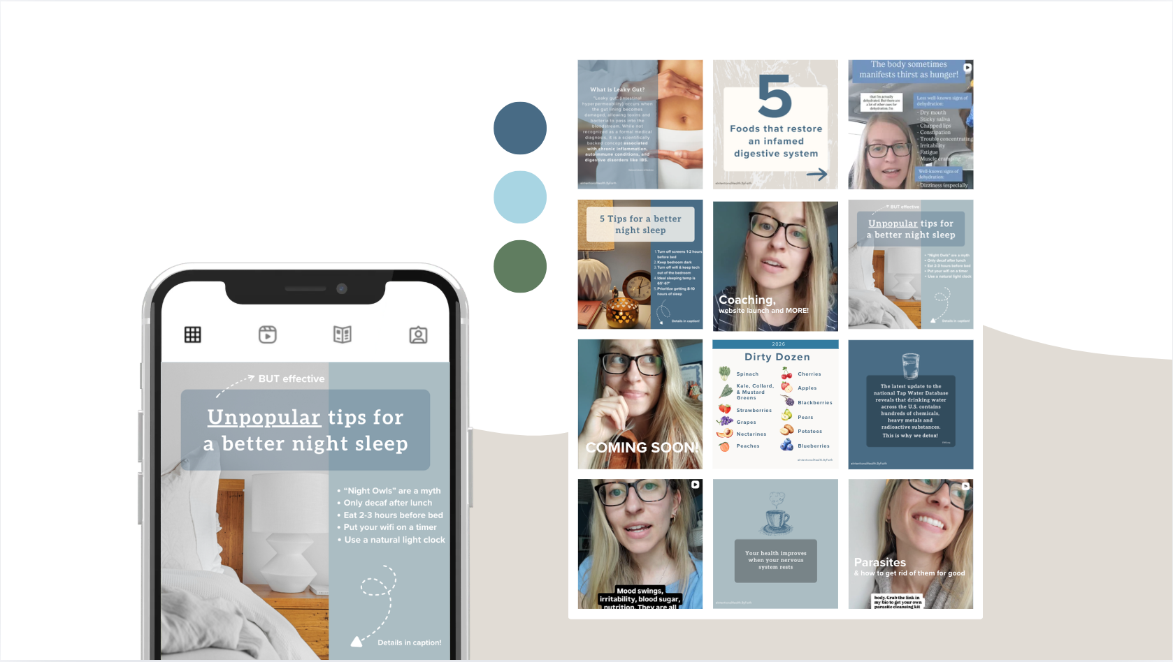 Intentional Healthy By Faith LLC social media strategy 