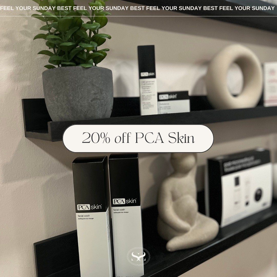 PRODUCT SALE

Hey PCA lovers, we have a surprise for you! 

For a limited time, we&rsquo;re offering 20% off all our PCA Skin care products*. Now is the time to stock up on your favourites. 

Want something set aside for you? Send us a DM. 

*This of