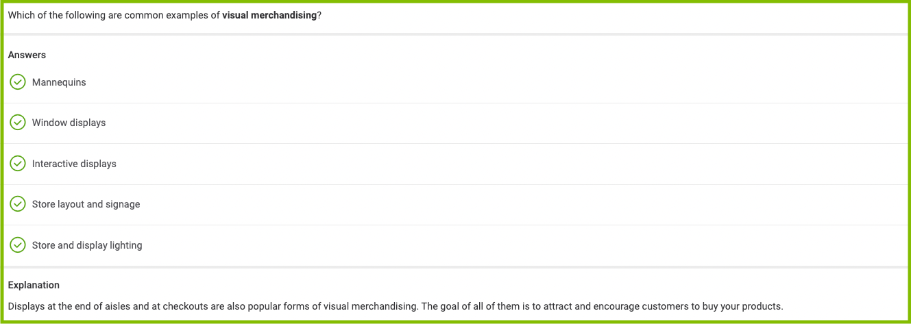 Visual Merchandising 101 Axonify Content Marketplace