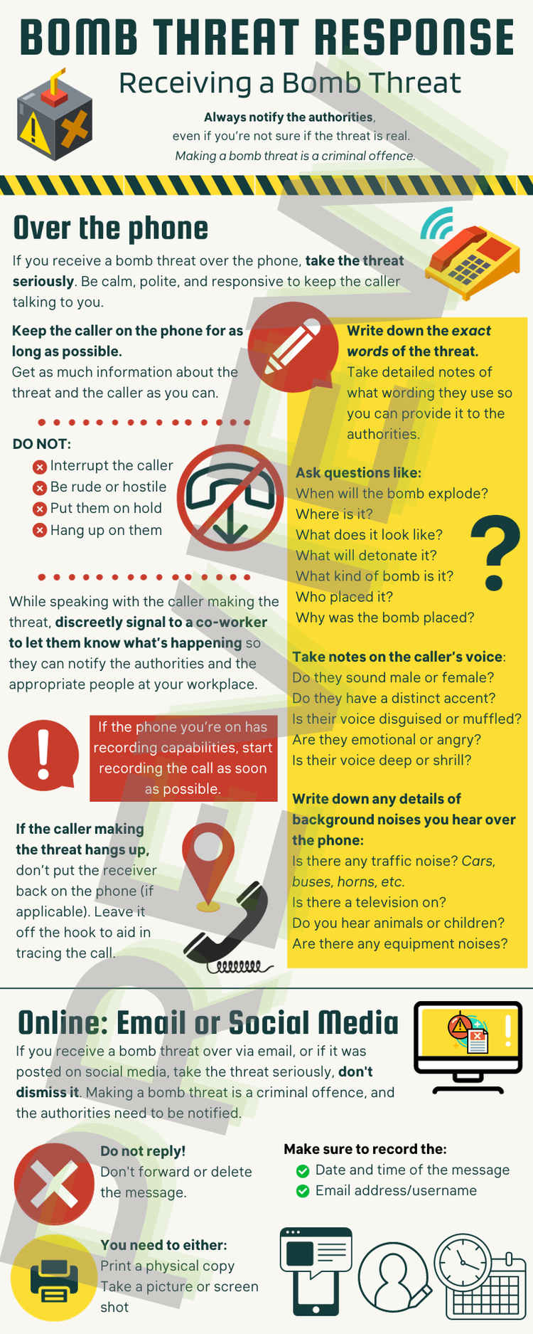 Emergency Preparedness - Bomb Threat Response 🌎 — Axonify Content ...