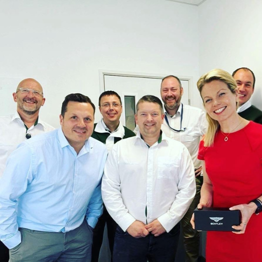 Image of Dani and the Bentley team at her Team Engagement workshop