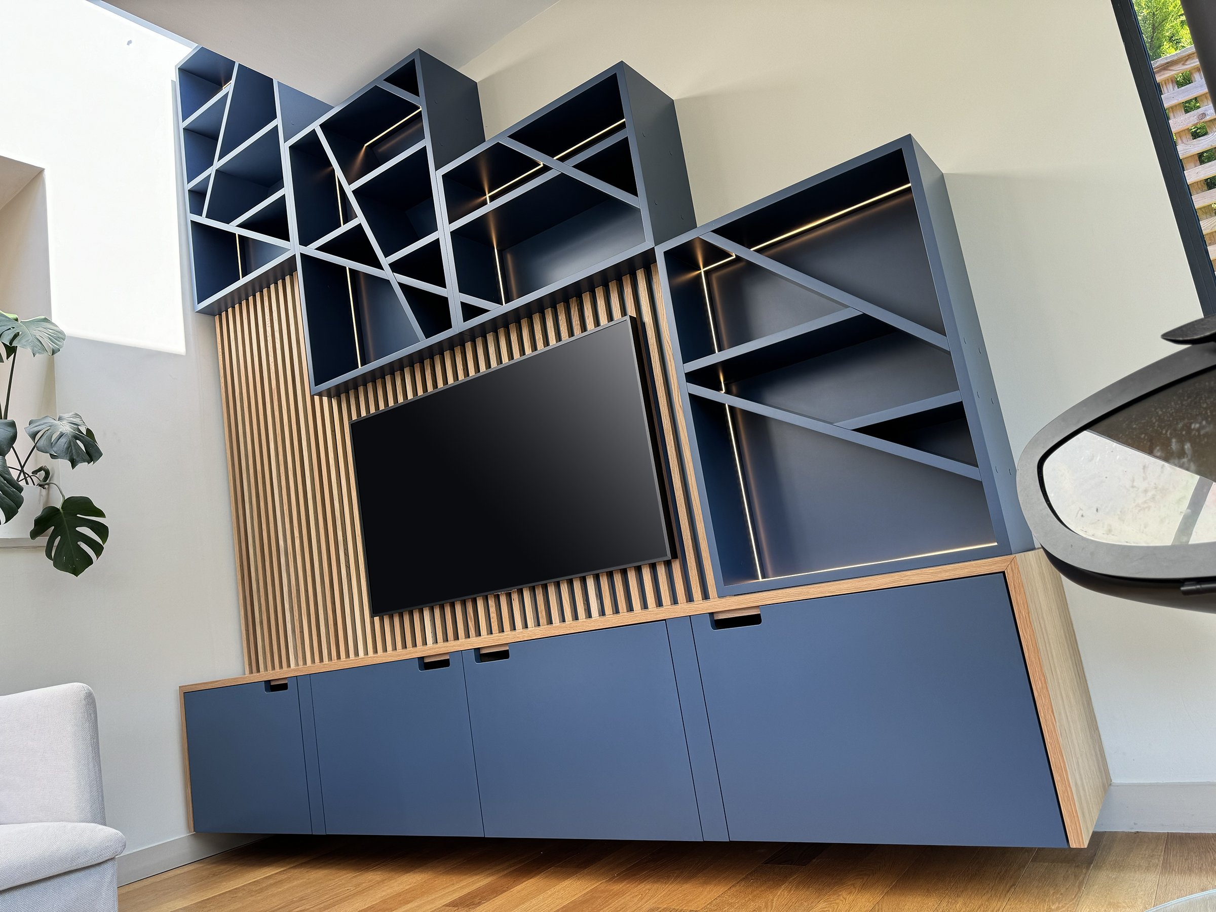 Bespoke Media Walls from Sevenoaks Joinery