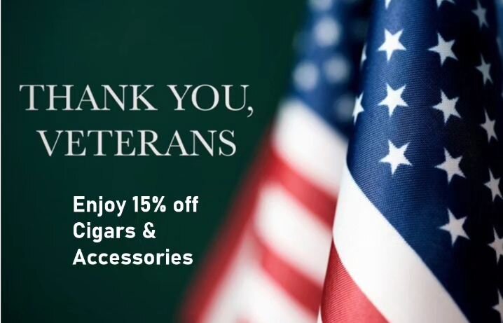 15% OFF Friday 11/ 10 &amp; Saturday 11/11. In honor of our veterans and active duty members, please enjoy 15% off cigars &amp;  accessories with ID. 
*some exclusions apply.
#sailorsandsticks #clout #slickstickscigarclub #Veterans 
#veteranowned