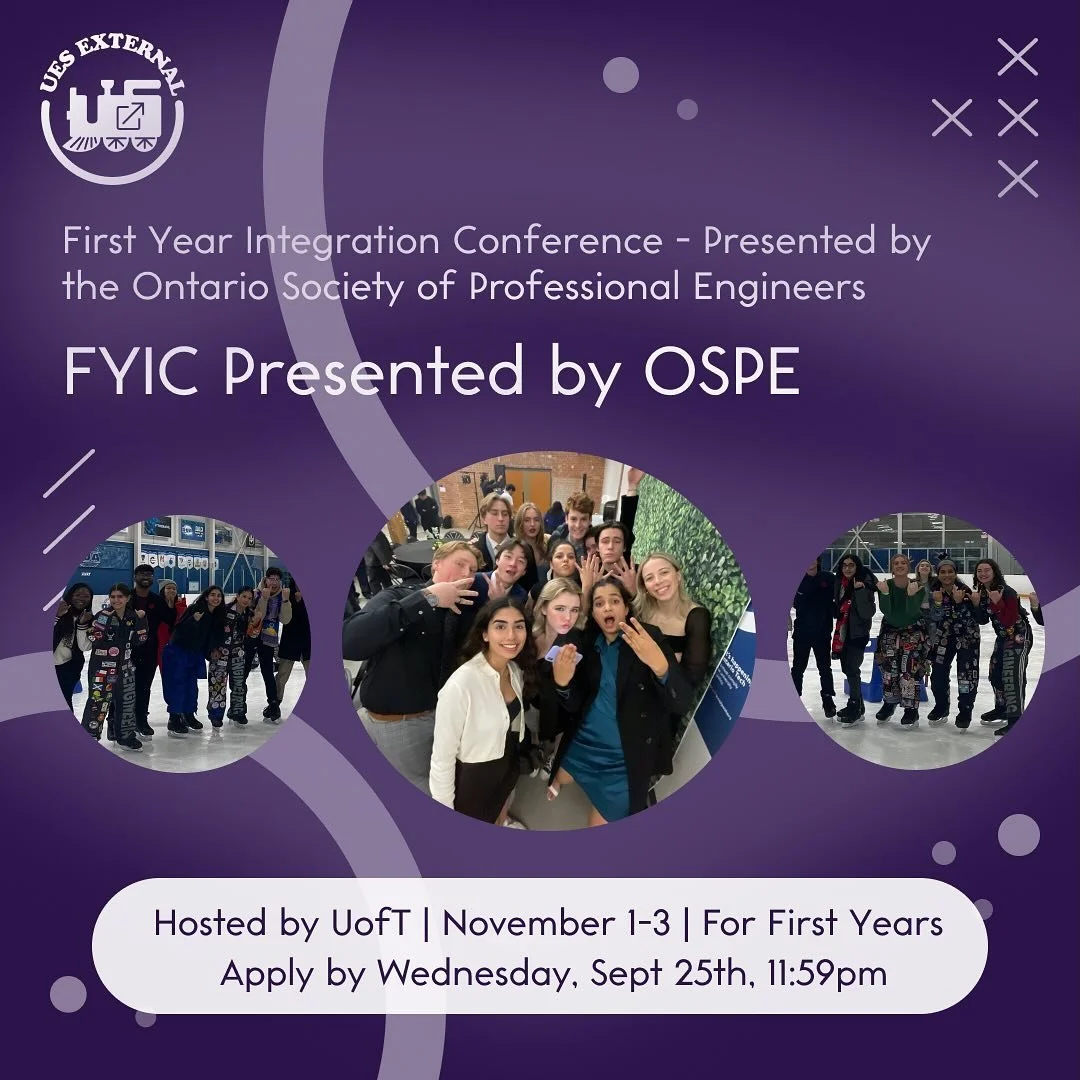 Attention First Year Students!!

If you are interested in attending a conference to meet other first year students from all across Ontario, check out the application with the link in bio! Hosted by the University of Toronto from November 1-3, you wil