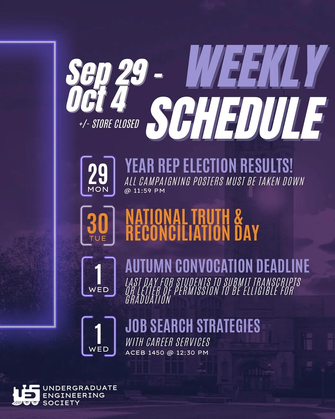 Weekly Schedule is Here 👀 Check out everything happening this week!

upcoming AGMs on slide 2 🔥
@western_eia