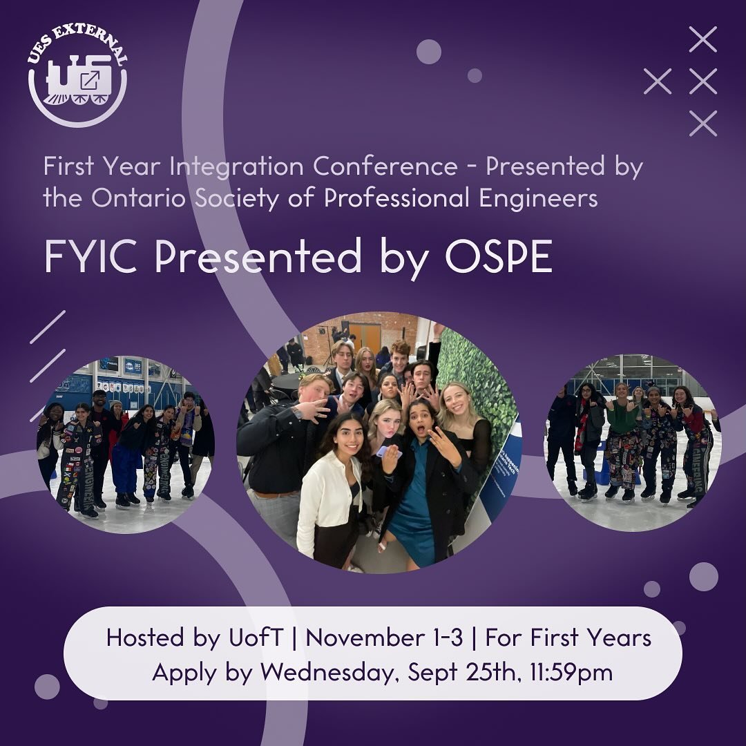 Attention First Year Students!!

If you are interested in attending a conference to meet other first year students from all across Ontario, check out the application with the link in bio! Hosted by the University of Toronto from November 1-3, you wil