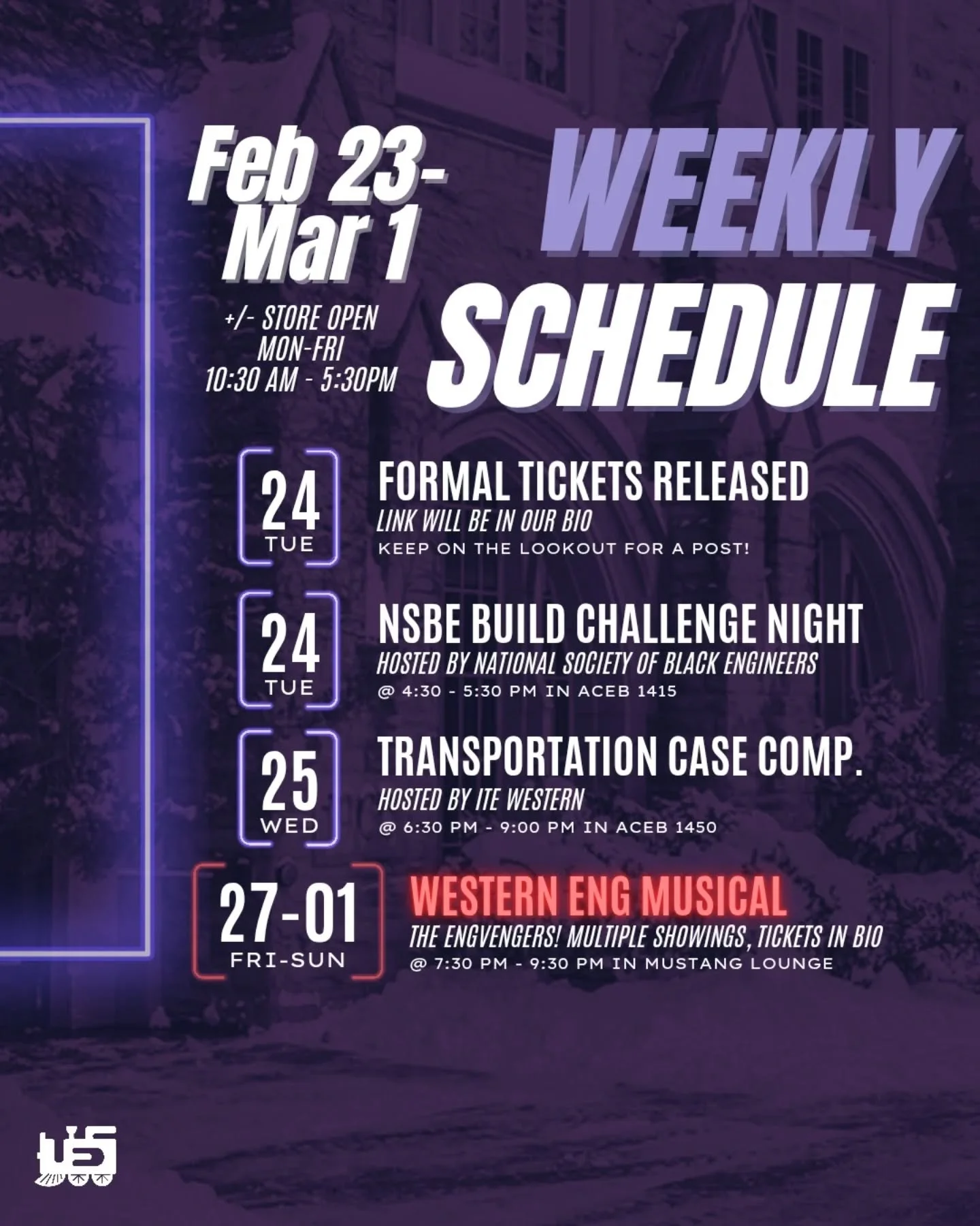 Welcome back from reading week! Good luck on any midterms you might have &spades;️&hearts;️&clubs;️&diams;️