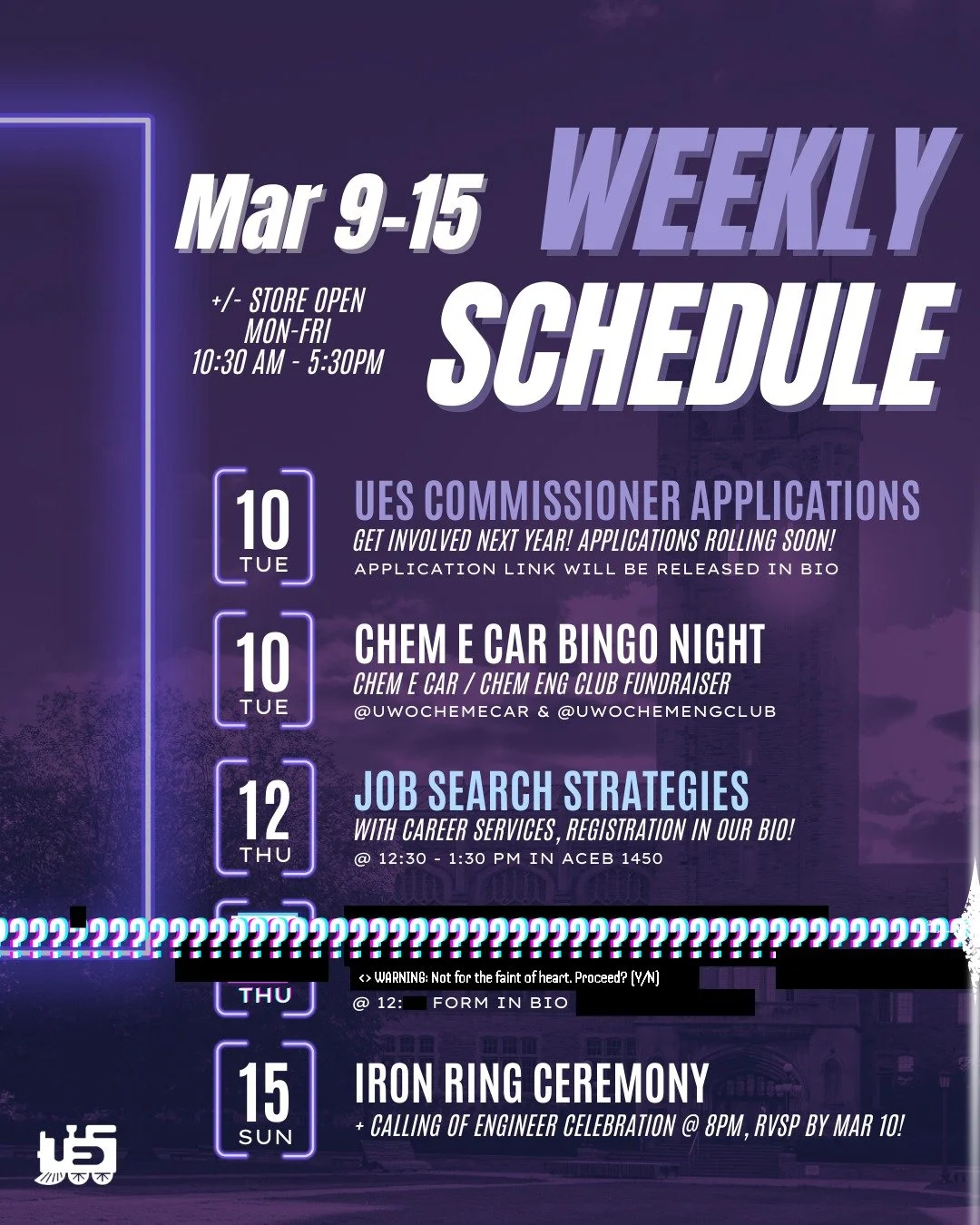 Anyone else miss spring break? I guess we have reading week in February, but I could really use another week long nap rn... 

Fun things happening this week 😎👍