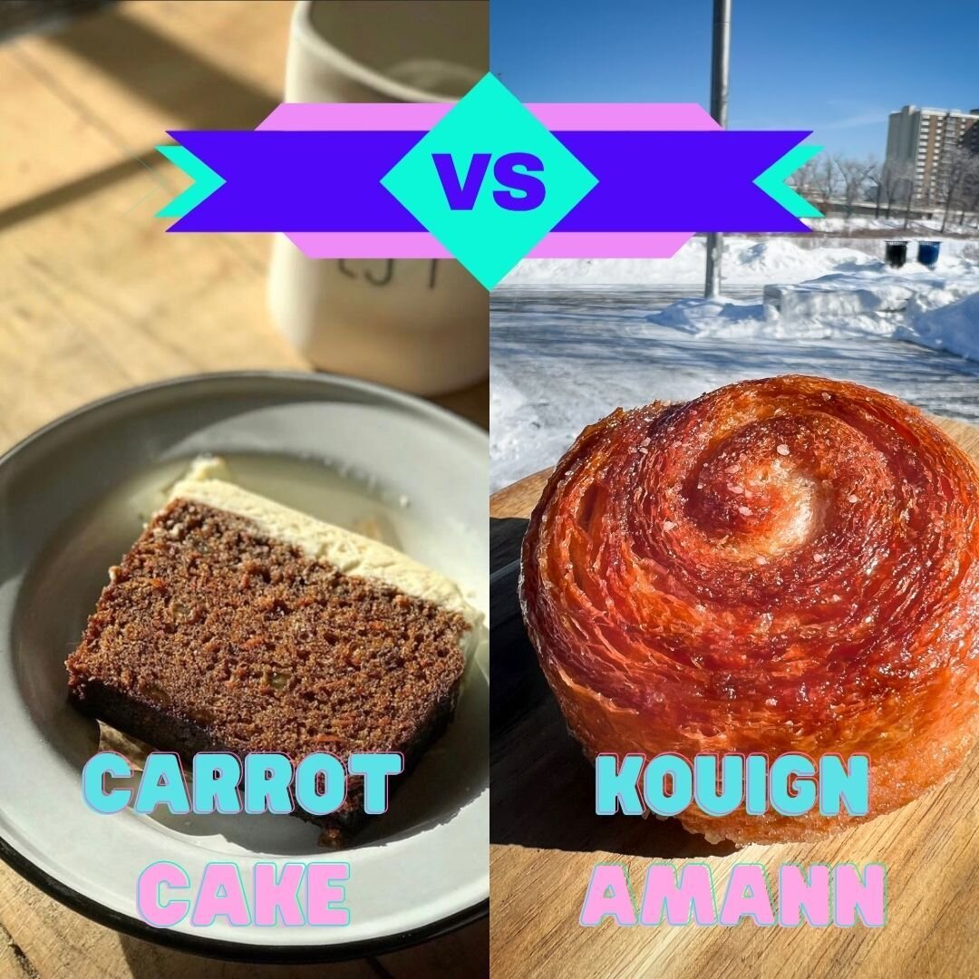 We're into the quarter finals of pastry madness! Last week the champion, Chocolate Croissant was knocked out in round one! Who will win this match up? Head to our stories to vote!