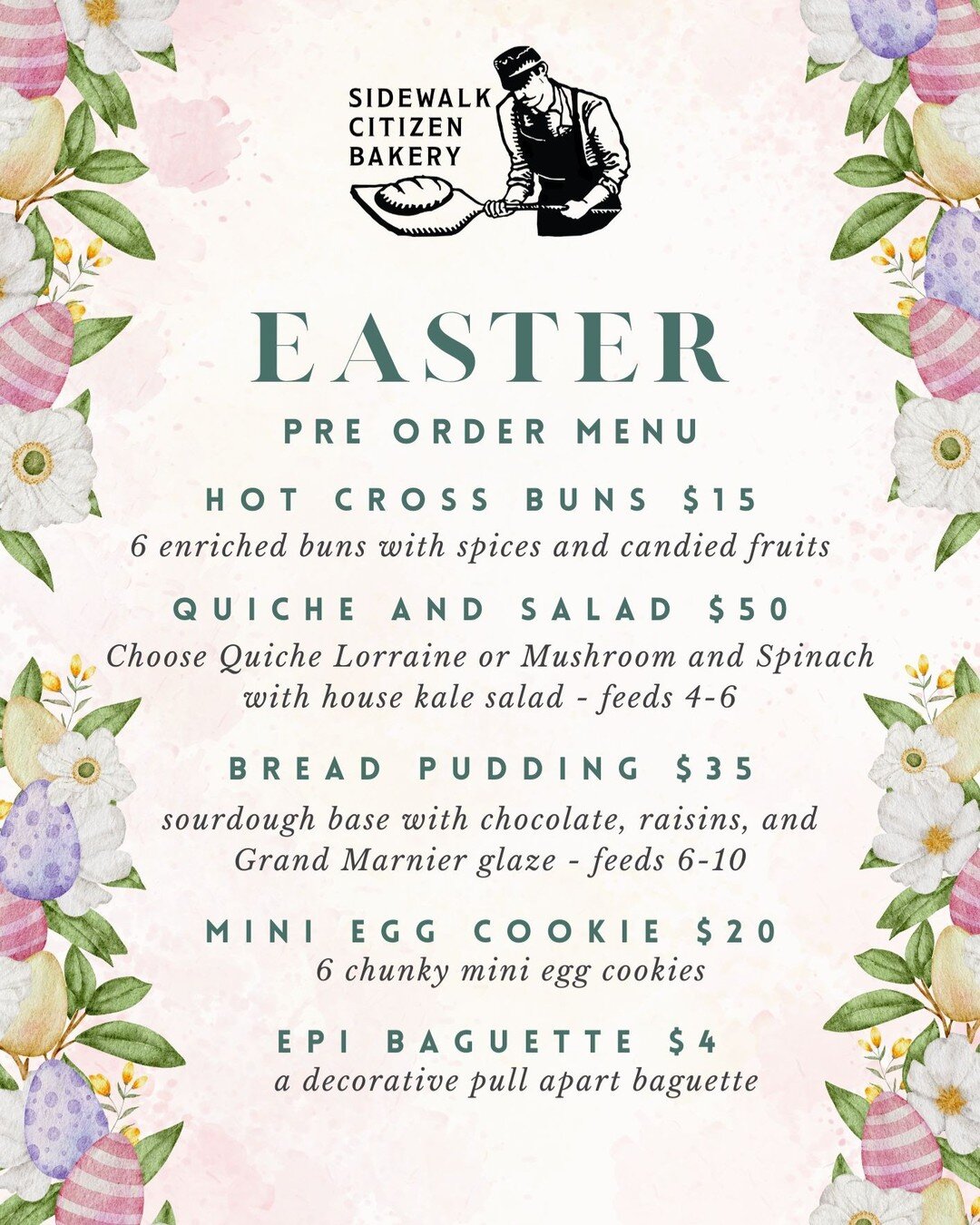 Have you gotten your Easter Pre-Order in? Orders close Tuesday March 26 and quantities are limited, so *hop* to it while supplies last!
.
.
.
.
.
#yyc #yyceats #yycnow #yycbuzz #calgaryisbeautiful #evliving #evview