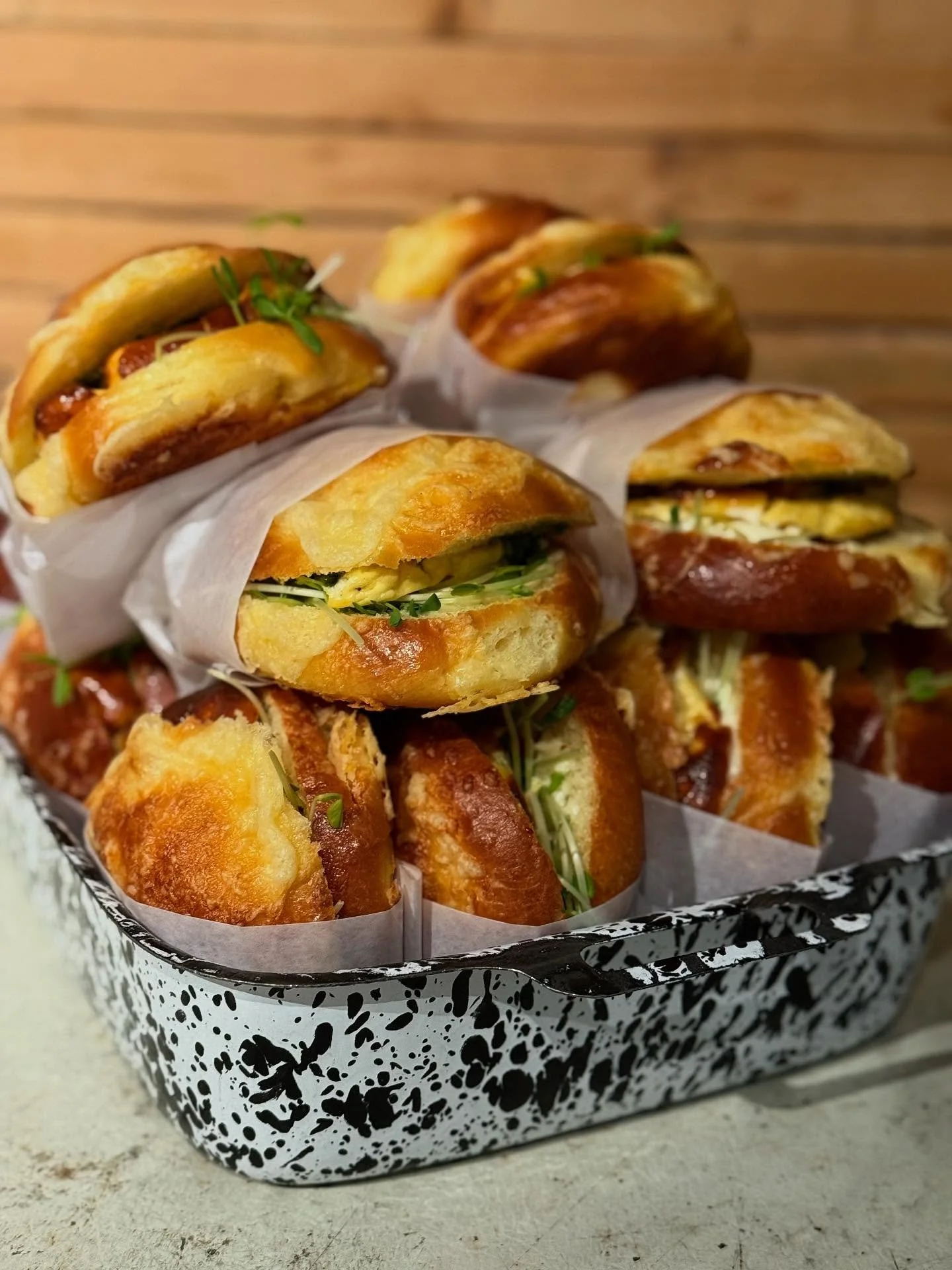 This pile of egg buns was supposed to tempt you in the try them, but it seems the message was received telepathically. Have no fear if you missed out today, they&rsquo;re available daily at the Simmons!
.
.
.
.
#yyc #yyceats #yycnow #yycbuzz #yycbake