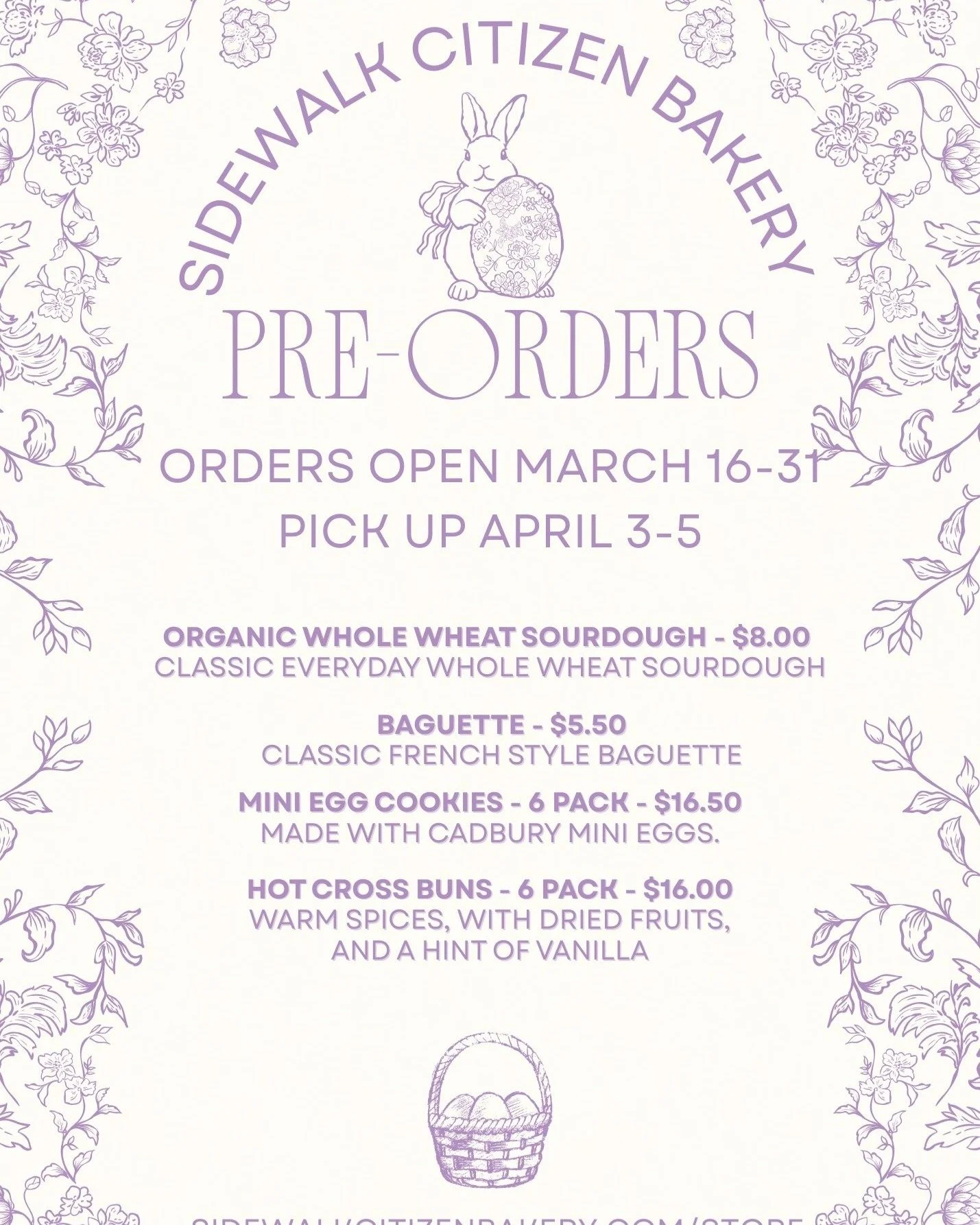 Only a few days left to get your Easter Pre-Orders in! We will have limited quantities in store over the long weekend, make sure you order now! head to the link in our bio to get yours 🐣 🍪
.
.
.
.
.
#yyc #yyceats #yycnow #yycbuzz #easter