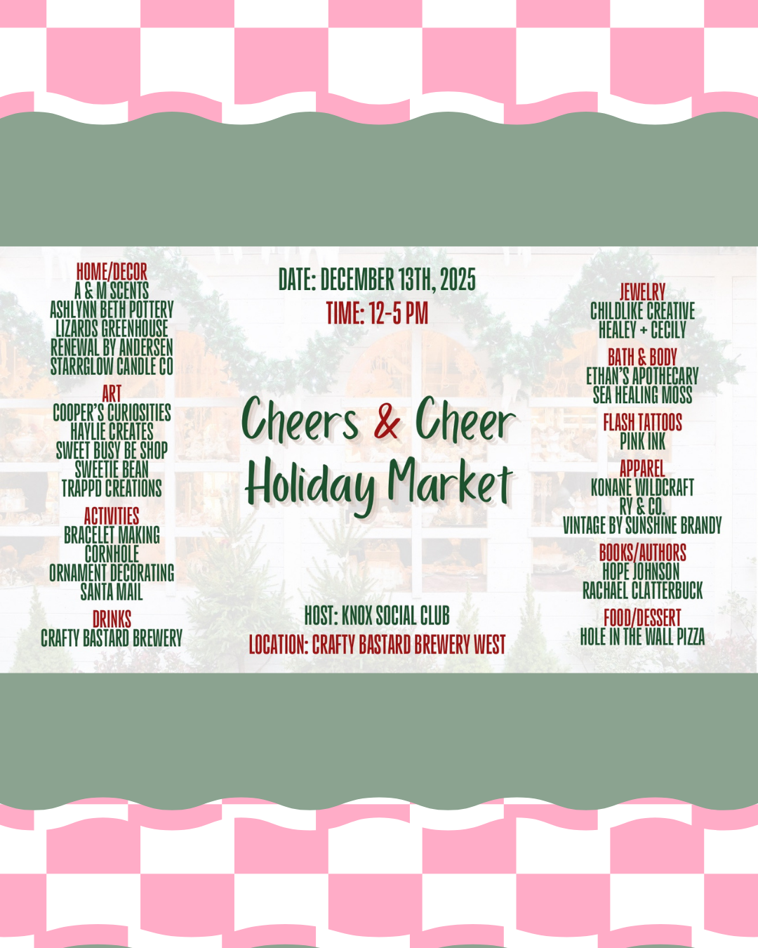 Knox Social Presents Cheers & Cheer Market