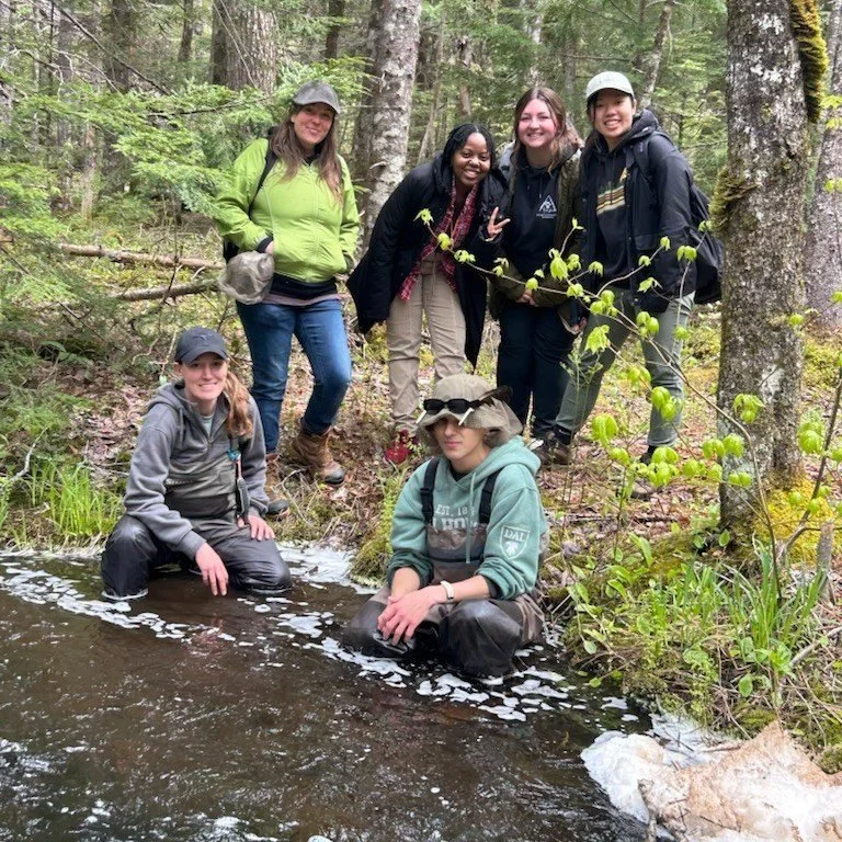 Meet our 2026 Stream Team: (clockwise from left) Shauntel, Jen, Nolwazi, Mackenzie, Ruka, and Jaiden. We're excited to work in the beautiful rivers of Unama'ki for the summer! #StreamTeam #NewBeginnings #acapcapebreton