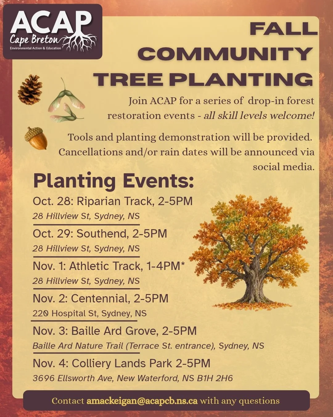 Fall Community Tree Planting Series: Riparian Track
