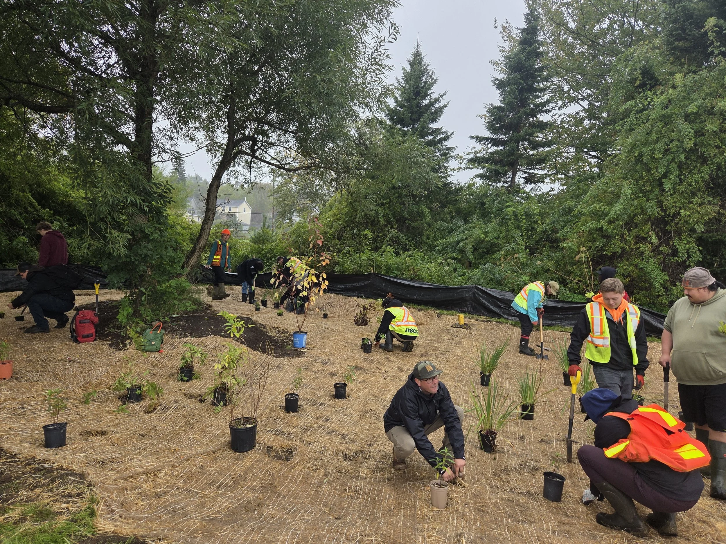 NSCC NRET program visit. Planting in Site 2. September 2026.
