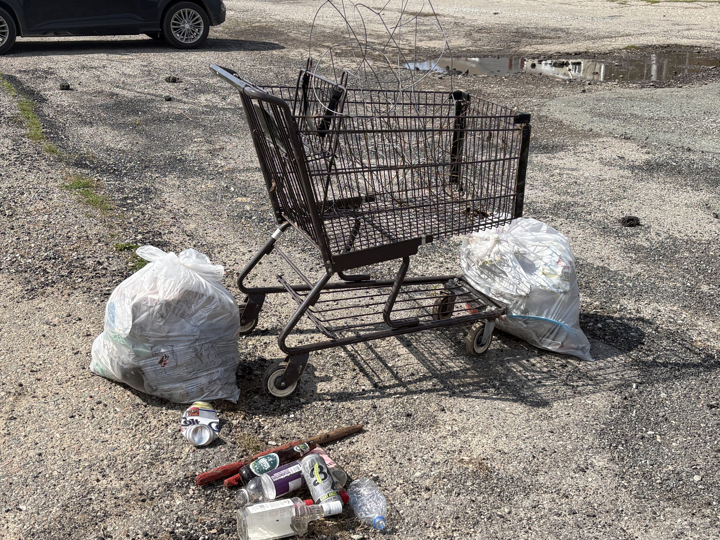 Wetland 1 & 2 garbage clean up with Trashformers. May, 2026