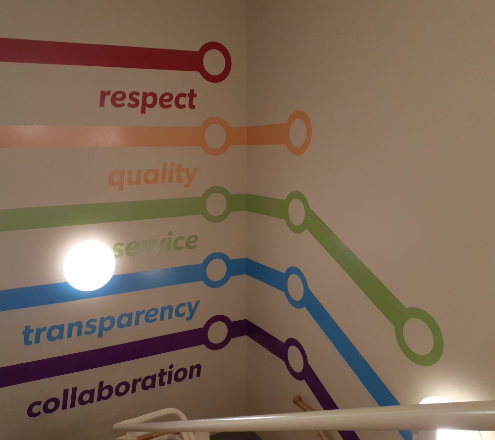 Core Values - Admin Stairway Vinyl