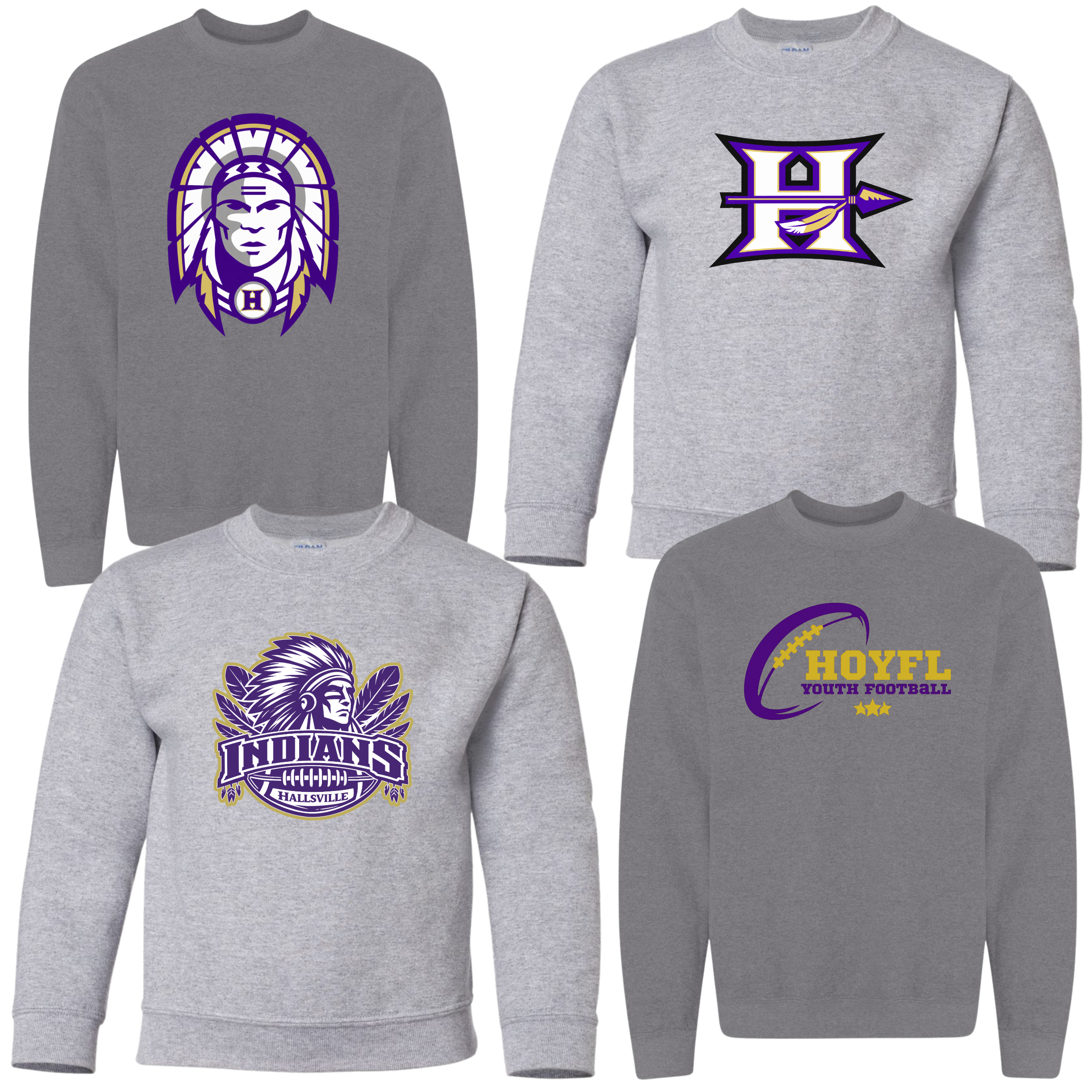 Hallsville Football Crewneck