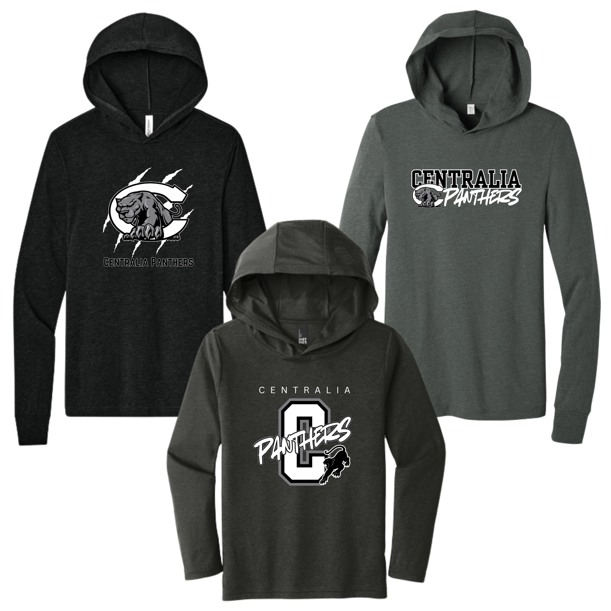Centralia Panthers Hooded Long Sleeve