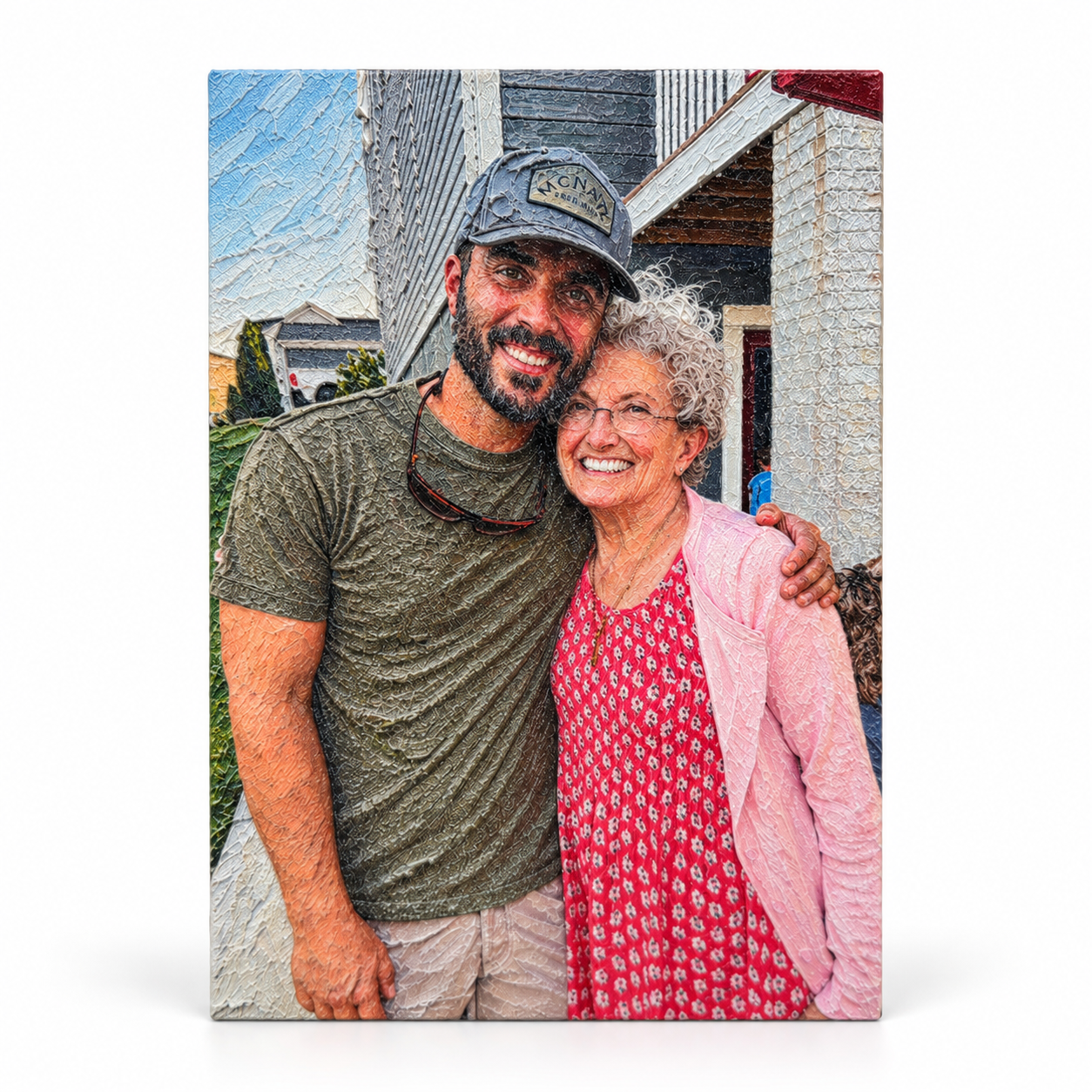 Custom 3D Textured Canvas Portrait