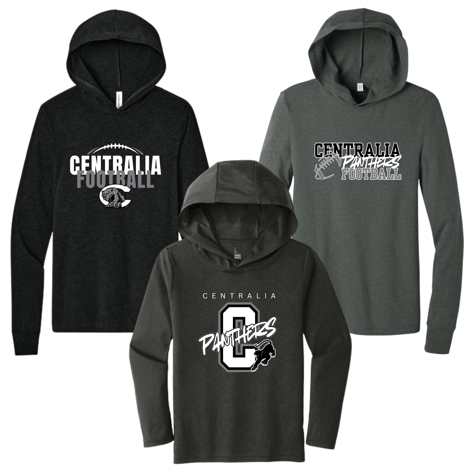 Centralia Football Hooded Long Sleeve