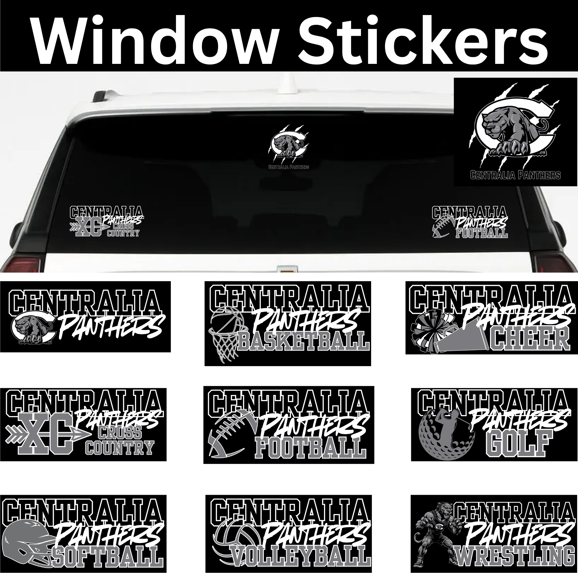 Centralia Window Cling Sticker