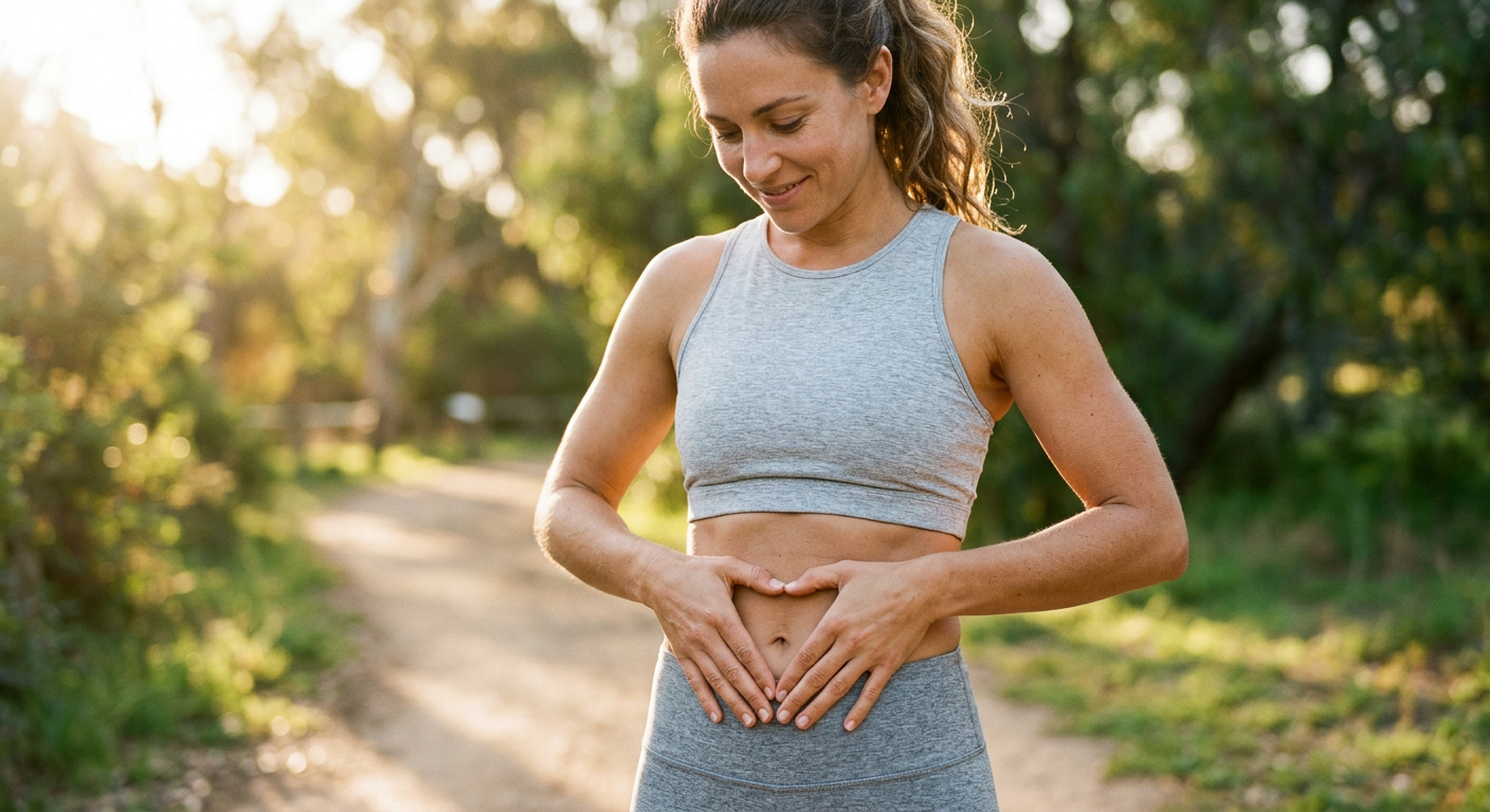 Woman outdoors representing gut health and inflammation support