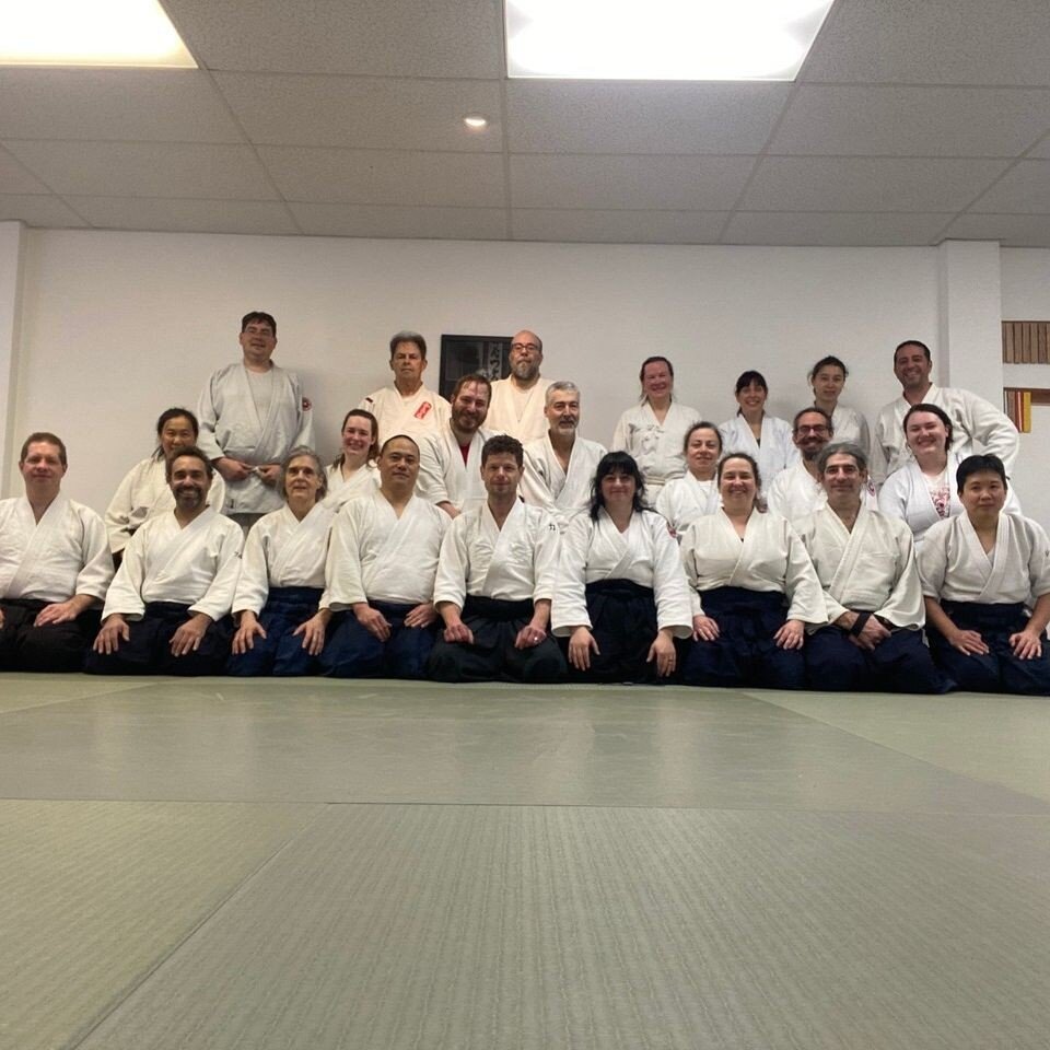 Several of us from NYA went to Aikido of New London County's seminar this weekend celebrating Crystal Sensei's birthday. It was a beautiful seminar with a philanthropic angle taught by Angel Murphy, our own Jaime Kahn, and Crystal herself. Half of wh