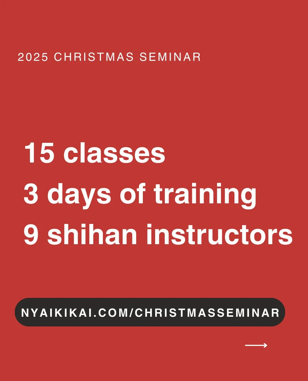 Our Christmas Seminar is only a little over 2 weeks away. Have you signed up yet? Give us a hand by registering if you are coming so we can plan for food, and also to share our posts far and wide! Link is in our bio.