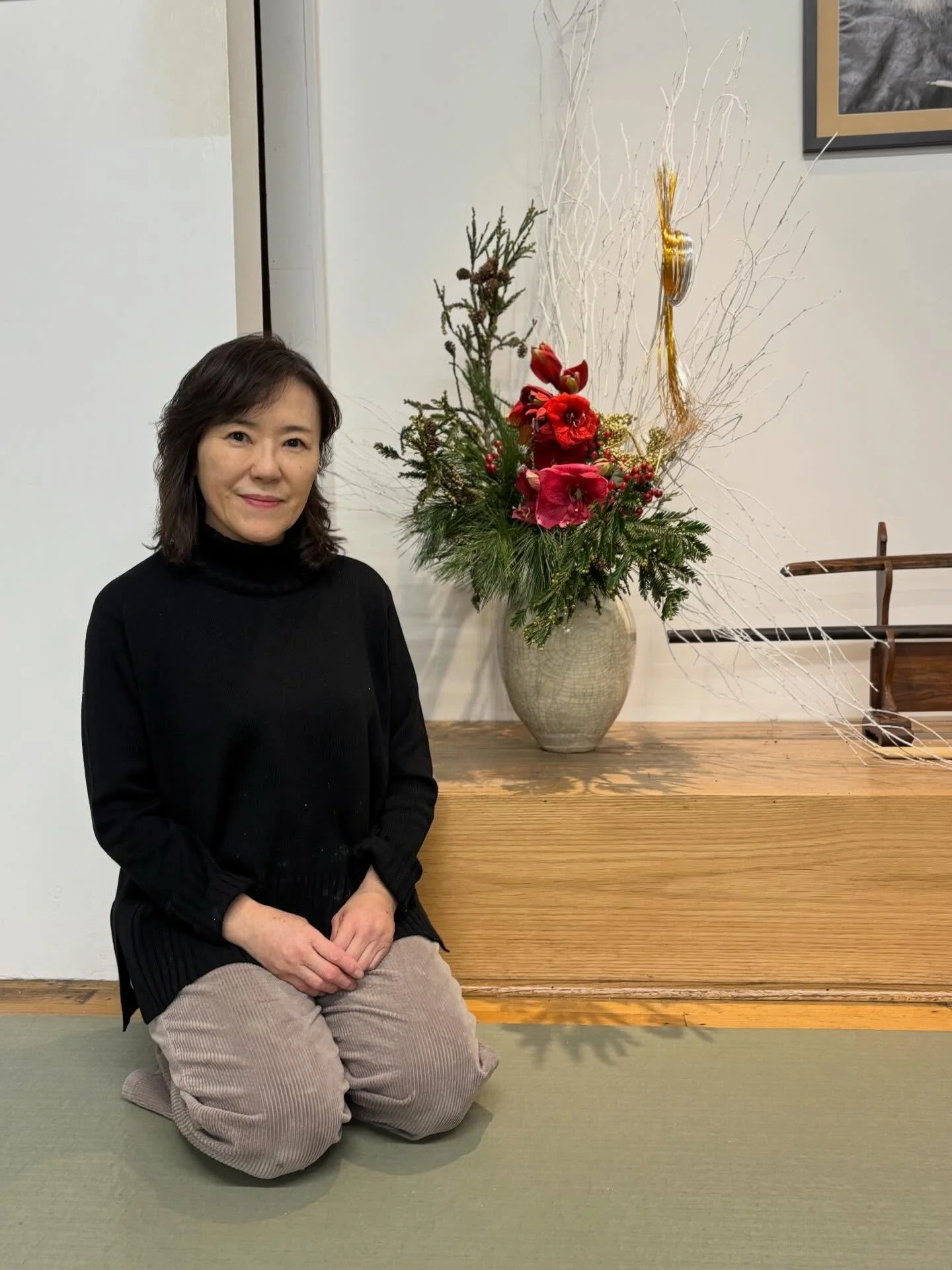 Thank you Sachiyo for the beautiful flowers for the Christmas Seminar. We are all ready to go!