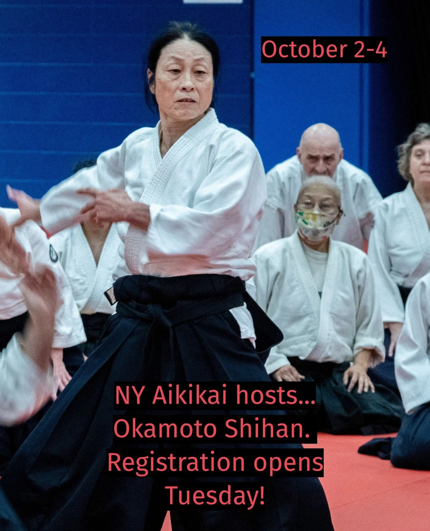 Guess what!? We were able to organize our registration page ready to go for our October seminar with Okamoto Sensei. Registration is launched tomorrow. We'll have lot of details then. Can't wait for you to see what we've been working on!