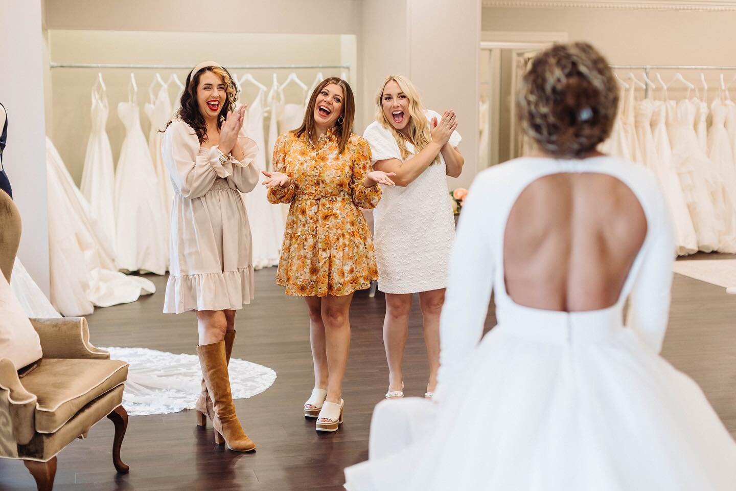 Cheers To The Weekend 🥂
 
But Mostly&hellip;.

Cheers To Saying Yes To The Dress 🥂

It&rsquo;s Friday-Eve &amp; The Gown Girls are gearing up for our favorite day! 🗓️

The floor is stocked with New Arrivals and we can&rsquo;t wait to show you what