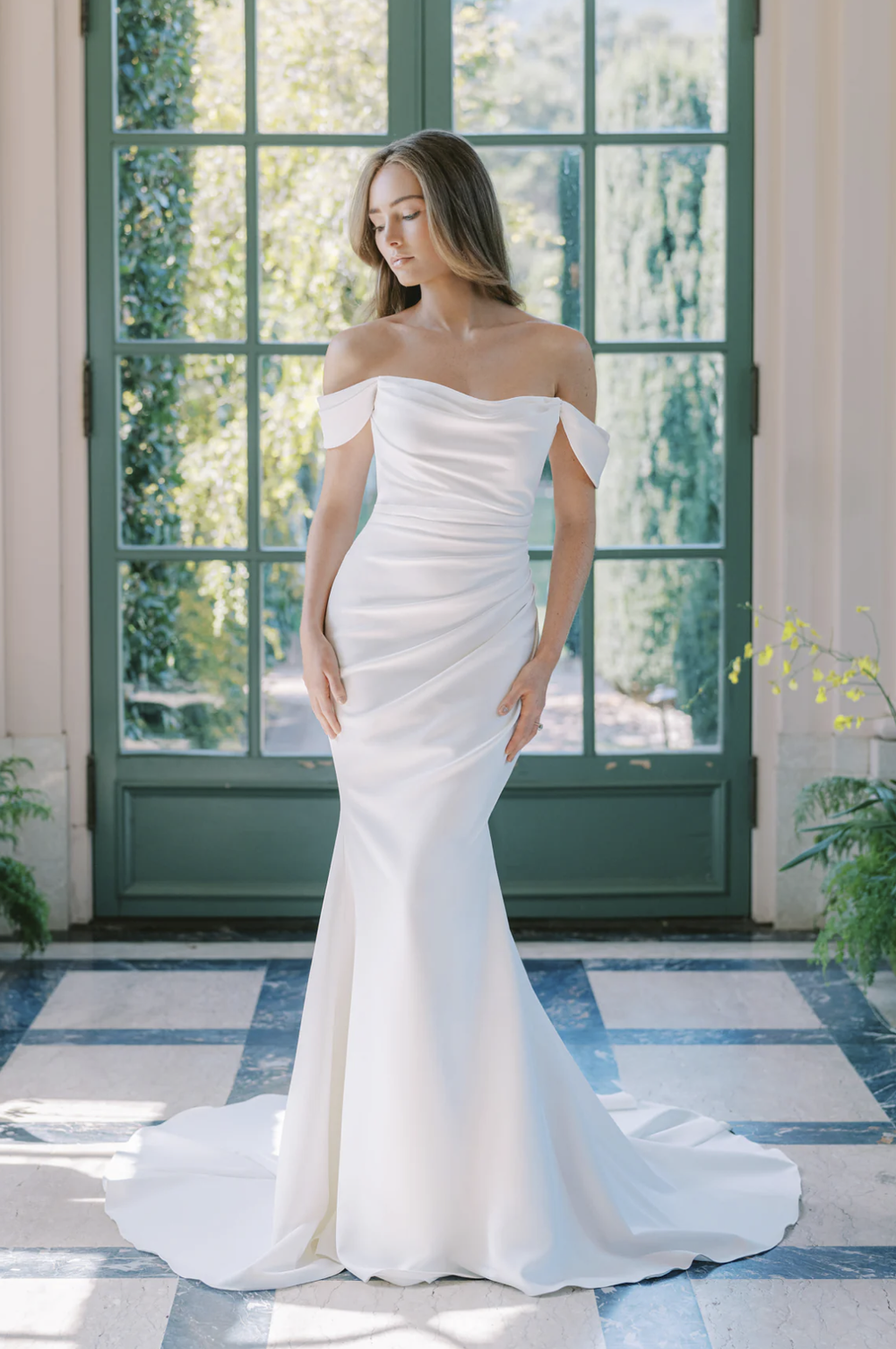bridesmaid dresses augusta ga Long A-Line Prom Dress with Sheer Lace Bodice