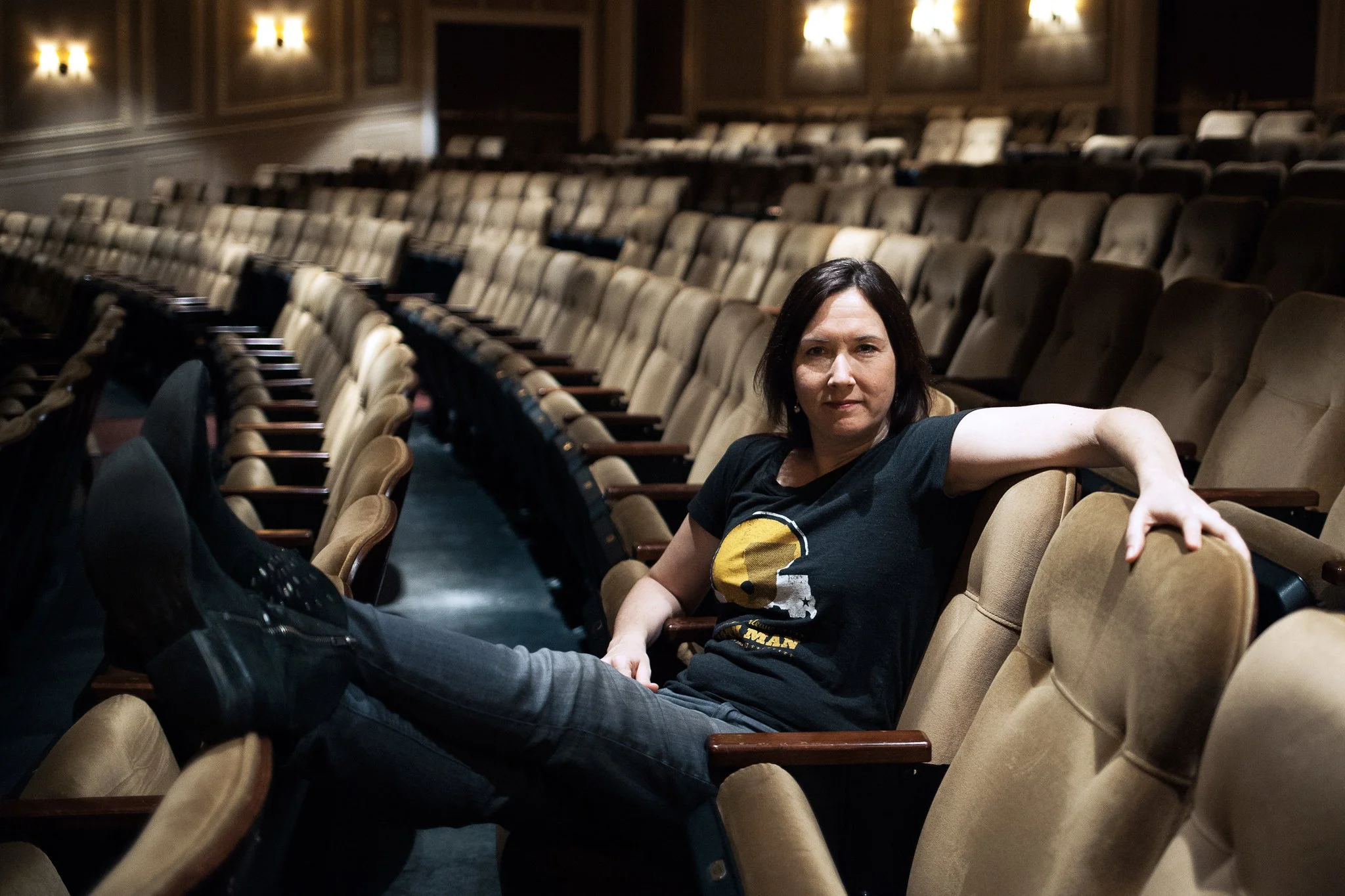 "My hope is that the theatre I make invites people to shake off any unwanted thought patterns that rule them, and move toward something new in themselves and in the world."  – Lisa, in rehearsals for Airline Highway at the Samuel J. Friedman Theater.