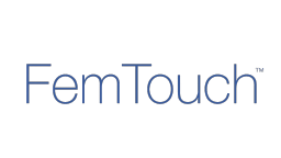 FemTouch logo on a black background