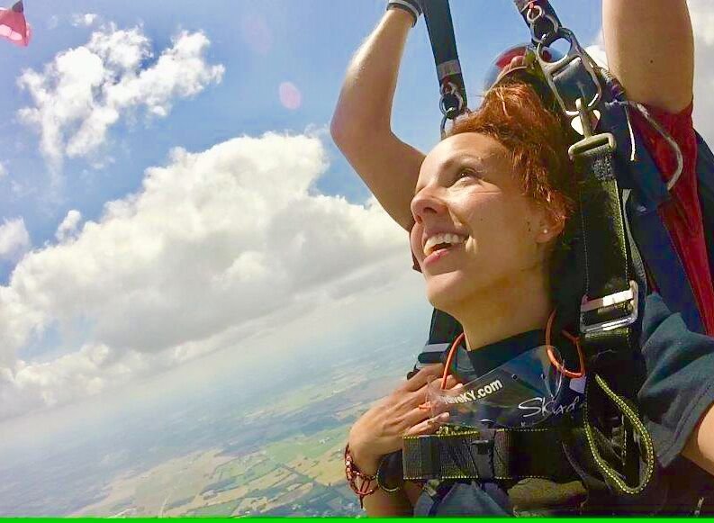 How does skydiving relate to your career?